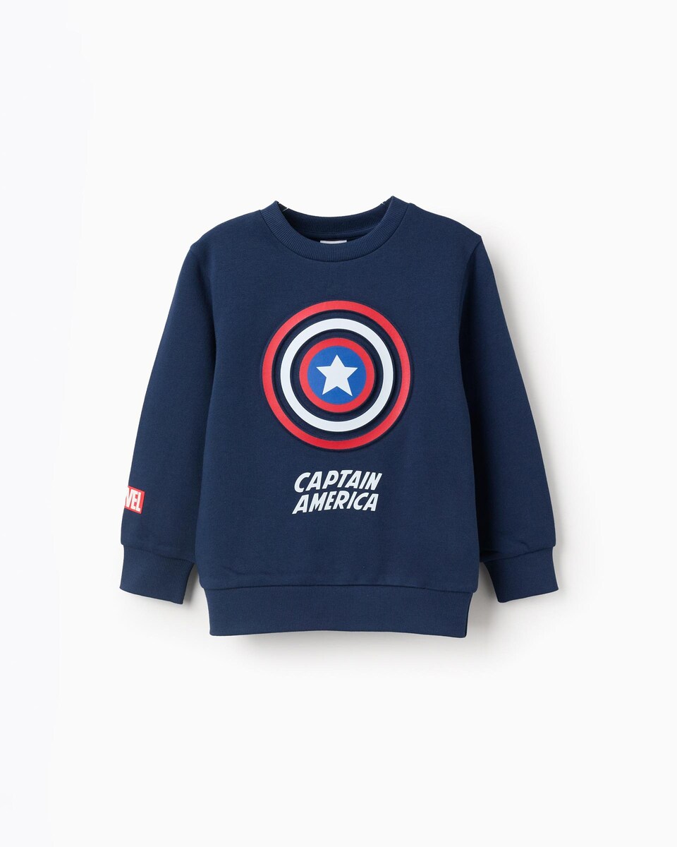 Sudadera de niño perchado Capitán América · Zippy · El Corte Inglés
