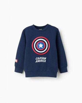 Sudadera de niño perchado Capitán América · Zippy · El Corte Inglés