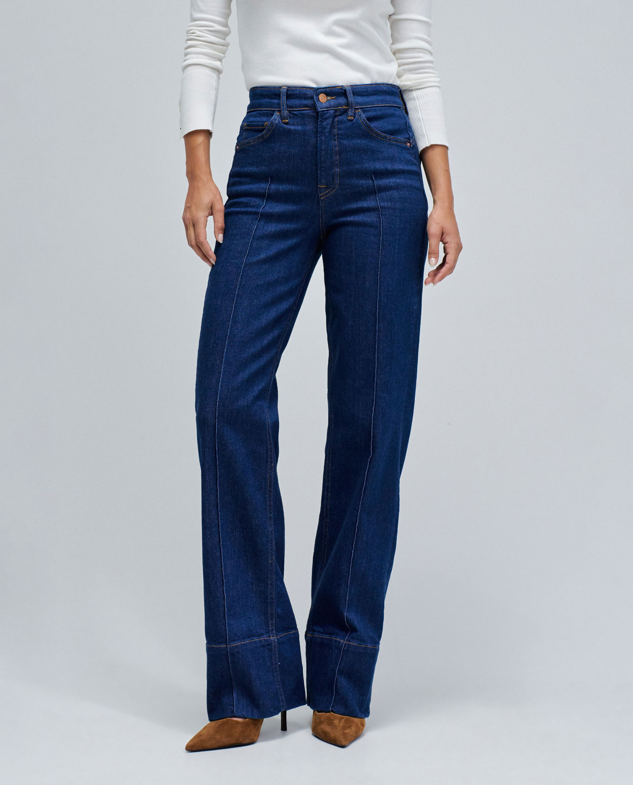 Vaqueros de mujer faith push in straight - Salsa Jeans - Azul Azul-5
