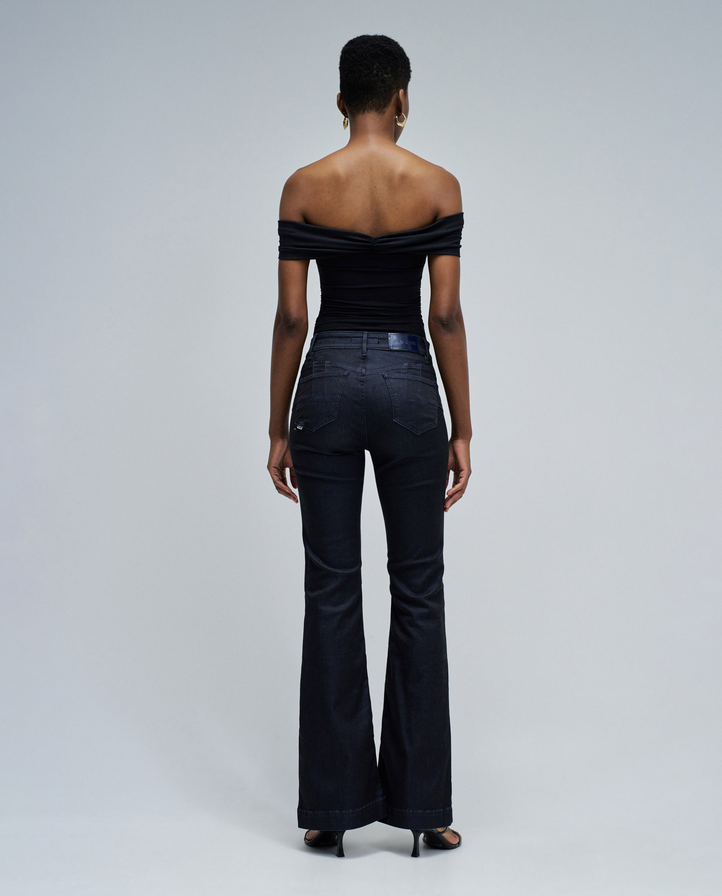 Vaqueros de mujer destiny push up flare - Salsa Jeans - Azul Azul-3
