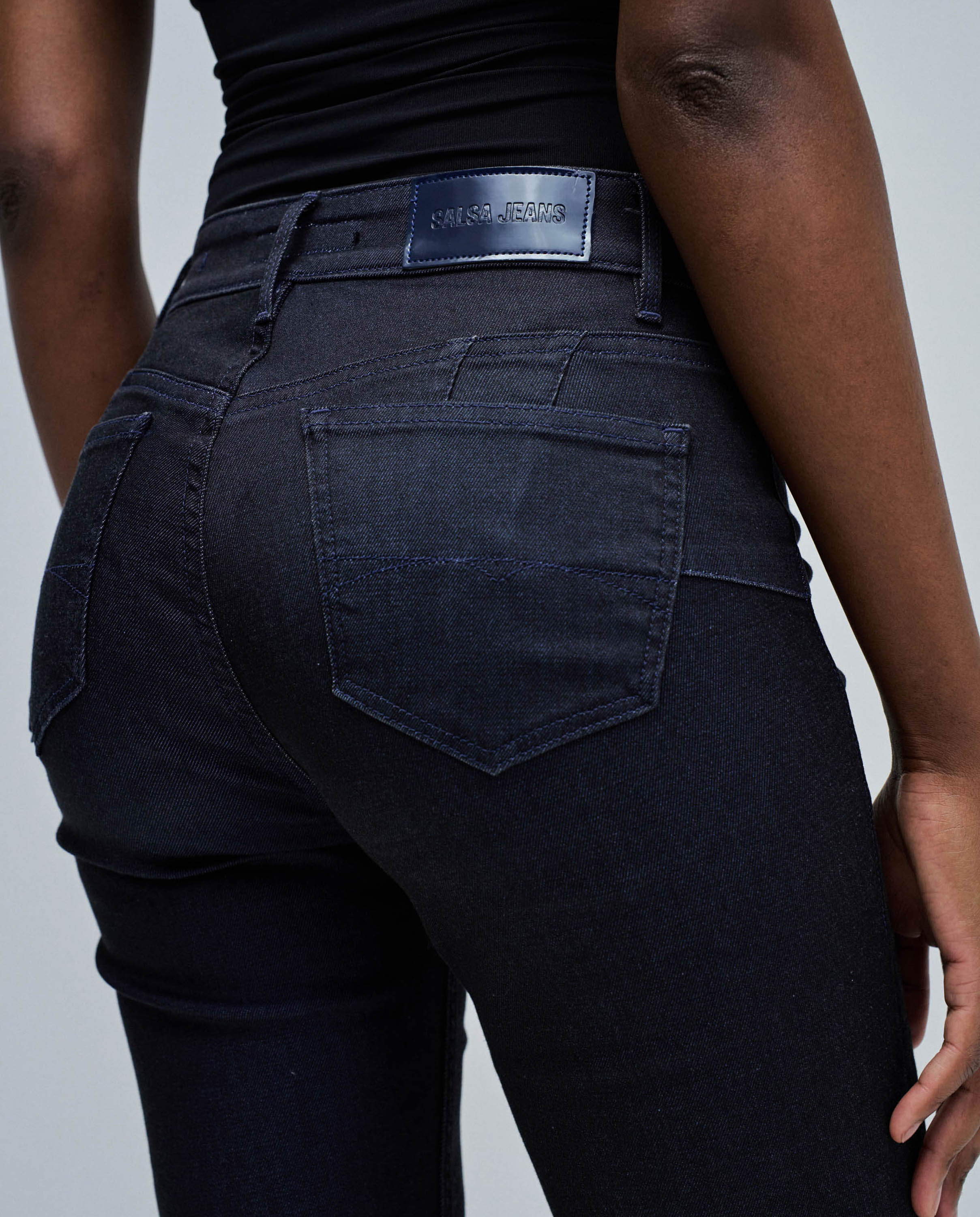 Vaqueros de mujer destiny push up flare - Salsa Jeans - Azul Azul-4