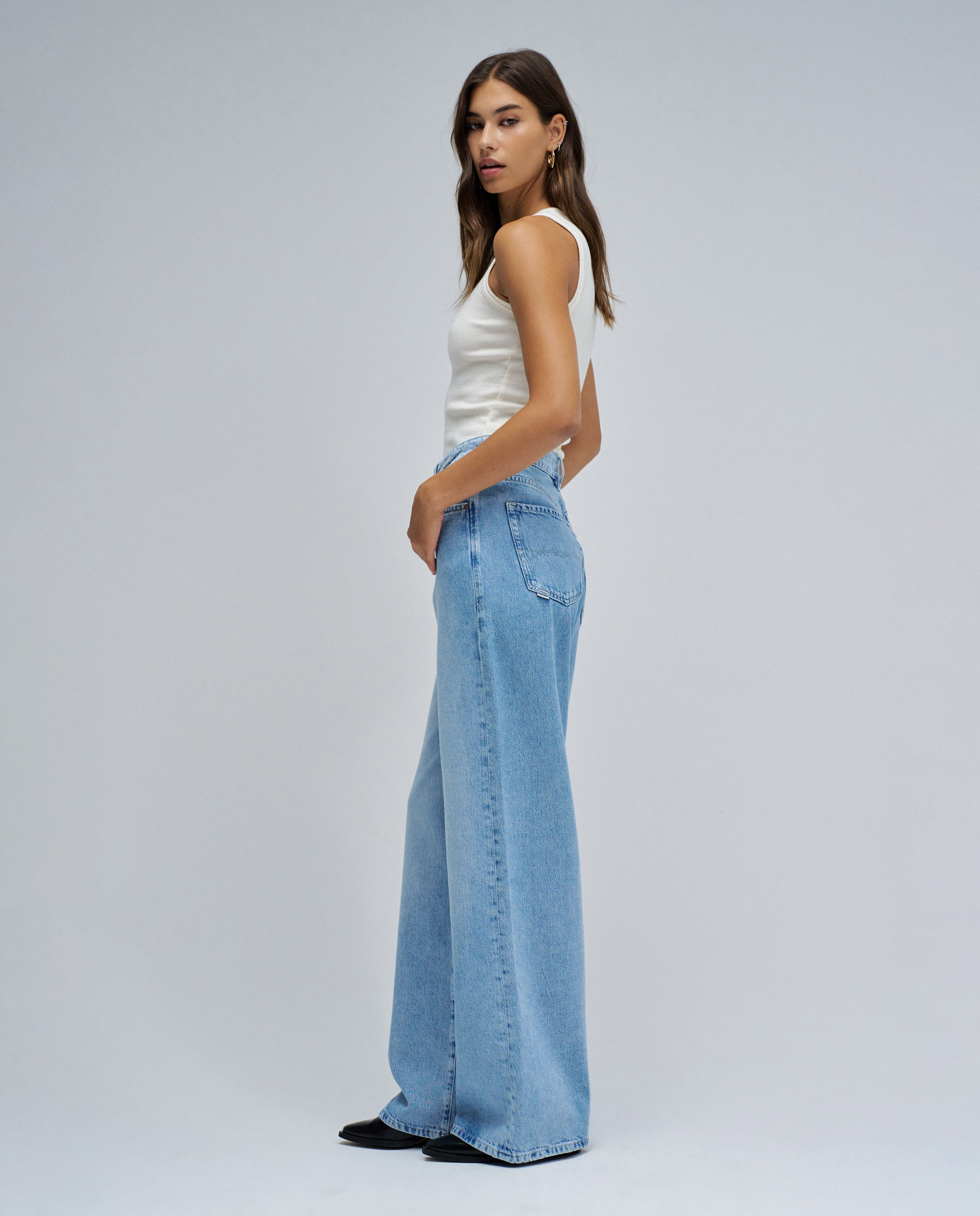 Vaqueros wide leg de mujer - Salsa Jeans - Azul Azul-2