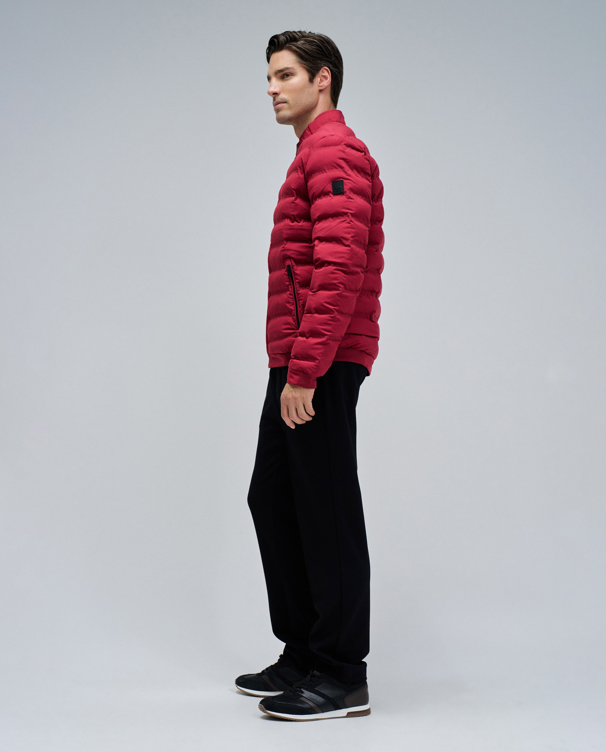 Abrigo acolchado con bolsillos de hombre - Salsa Jeans - Rojo Rojo-2