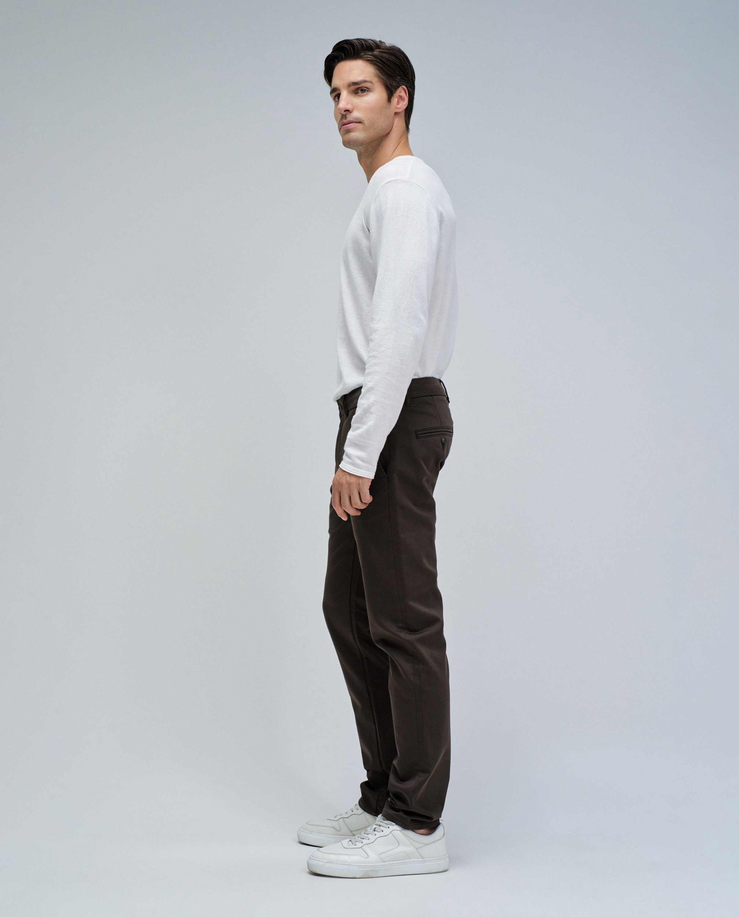 Pantalones chino s-activ de hombre - Salsa Jeans - Marrón oscuro Marrón oscuro-2
