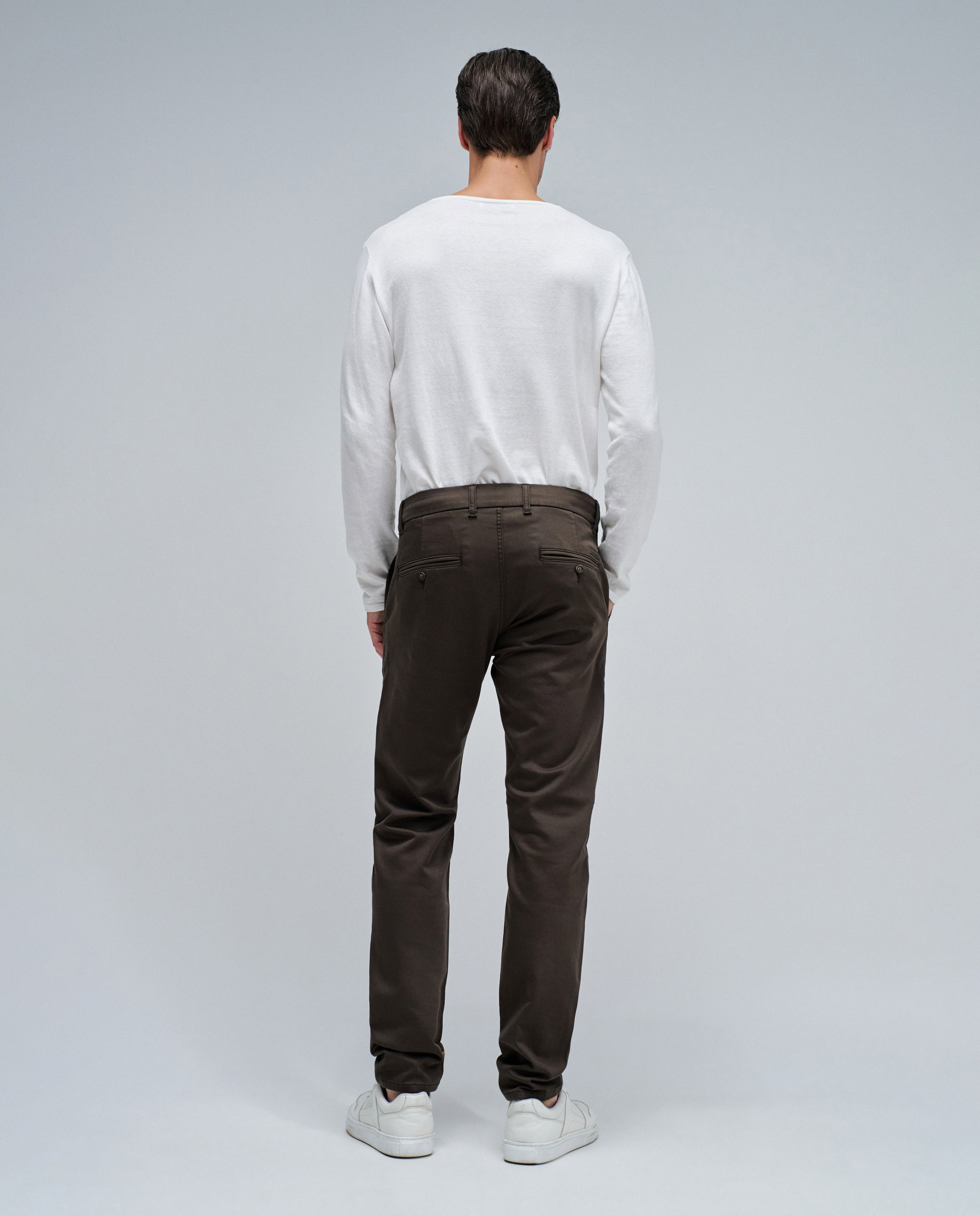 Pantalones chino s-activ de hombre - Salsa Jeans - Marrón oscuro Marrón oscuro-3