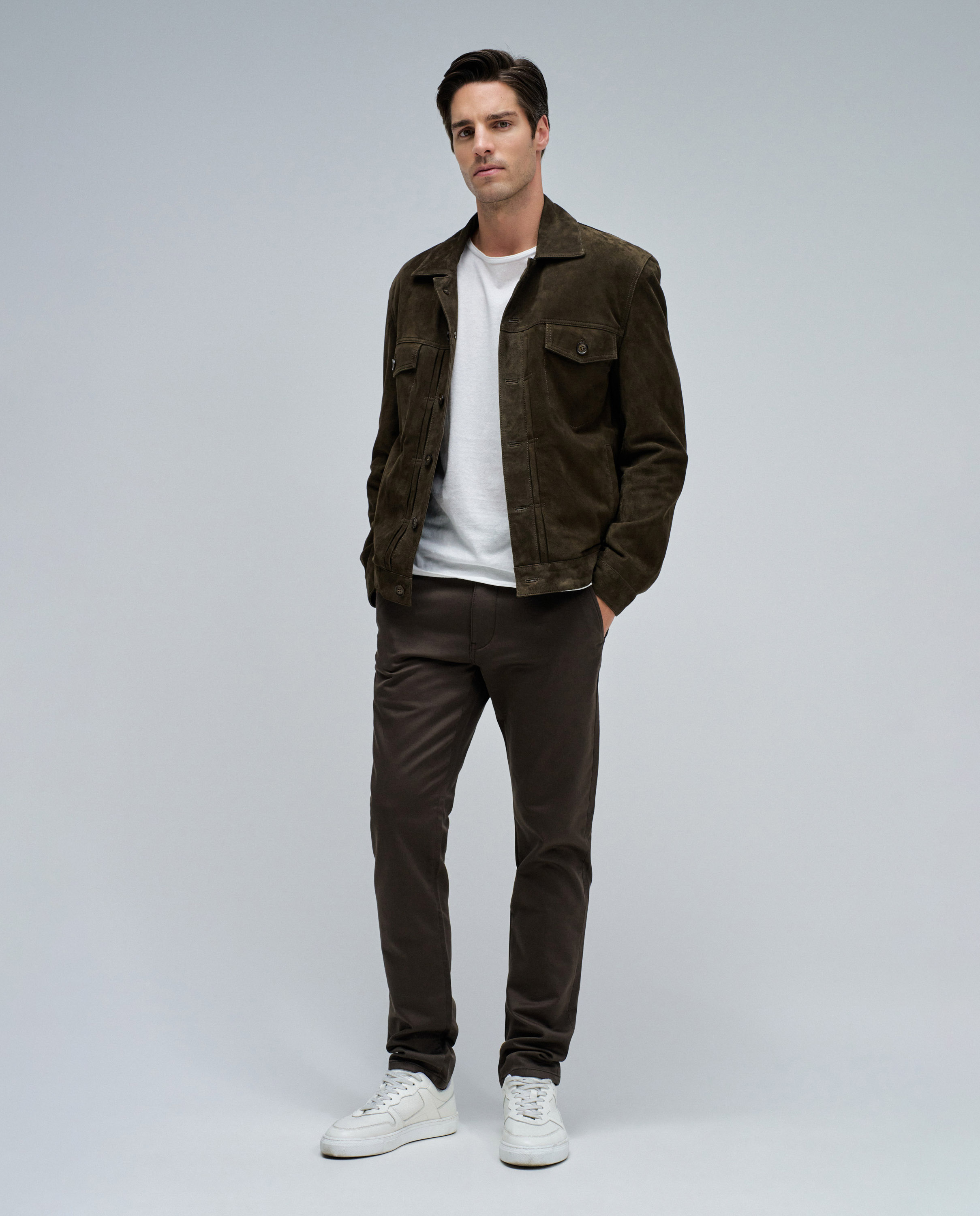 Pantalones chino s-activ de hombre - Salsa Jeans - Marrón oscuro Marrón oscuro-5