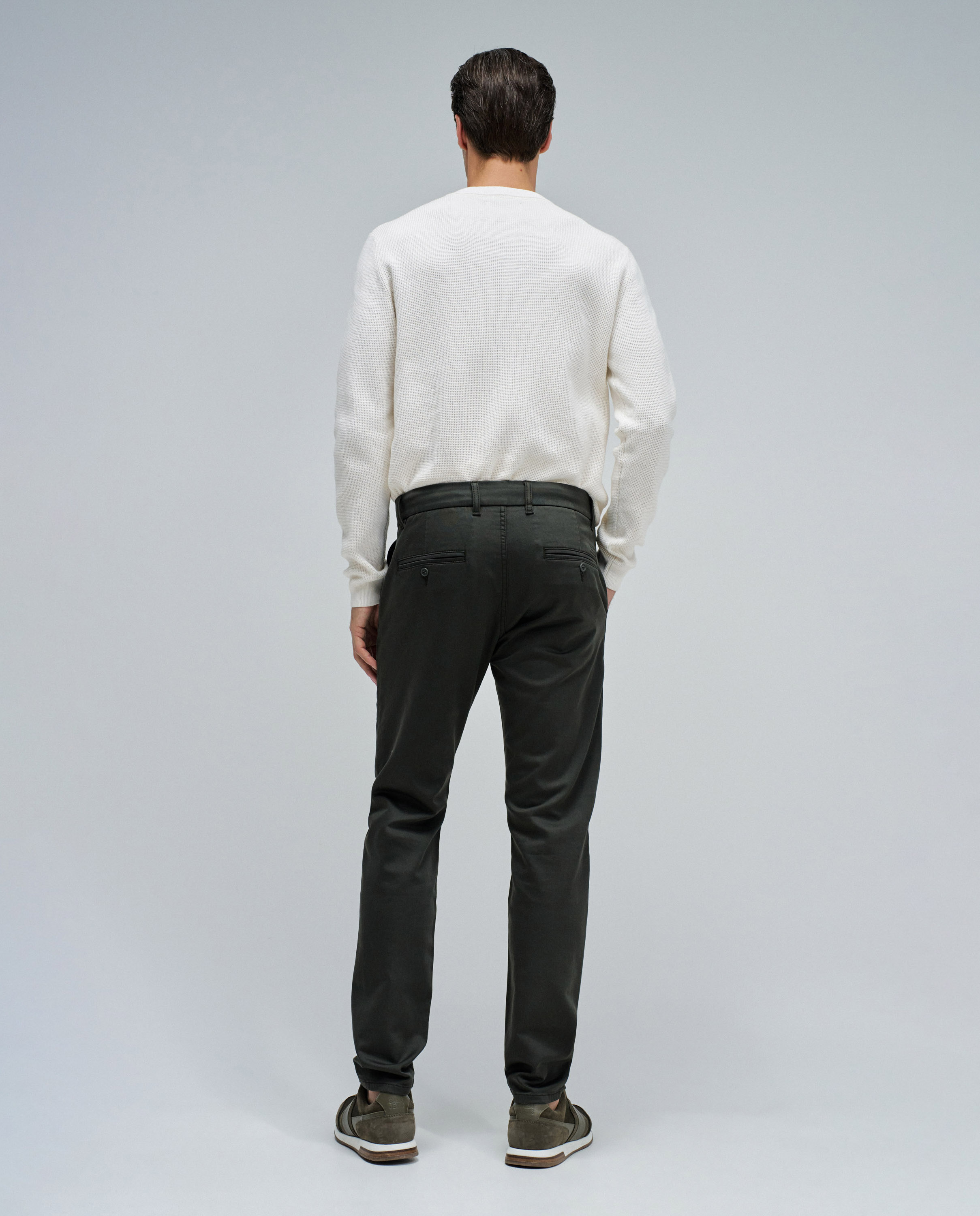 Pantalones chino s-activ de hombre - Salsa Jeans - Verde oscuro Verde oscuro-3