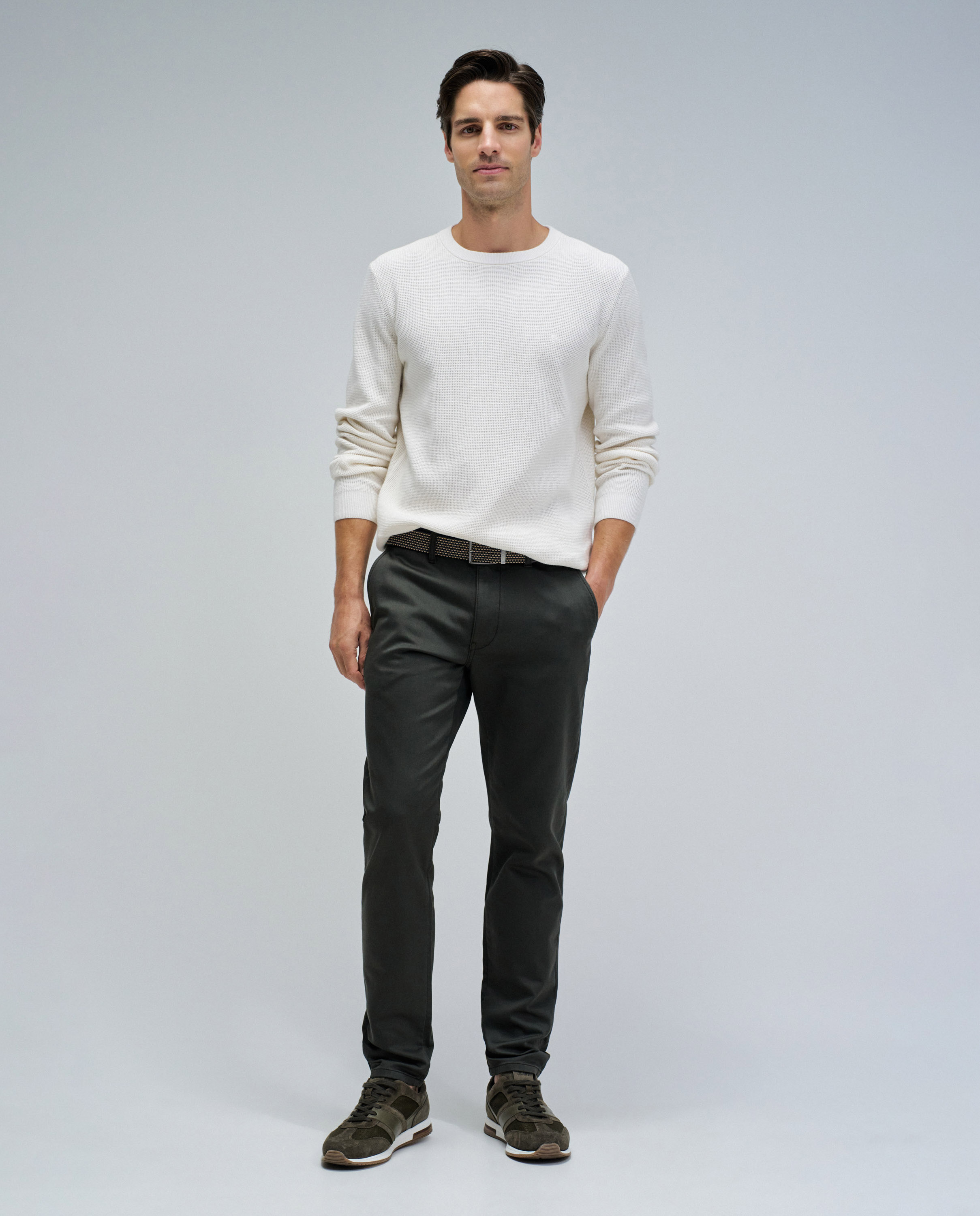 Pantalones chino s-activ de hombre - Salsa Jeans - Verde oscuro Verde oscuro-5