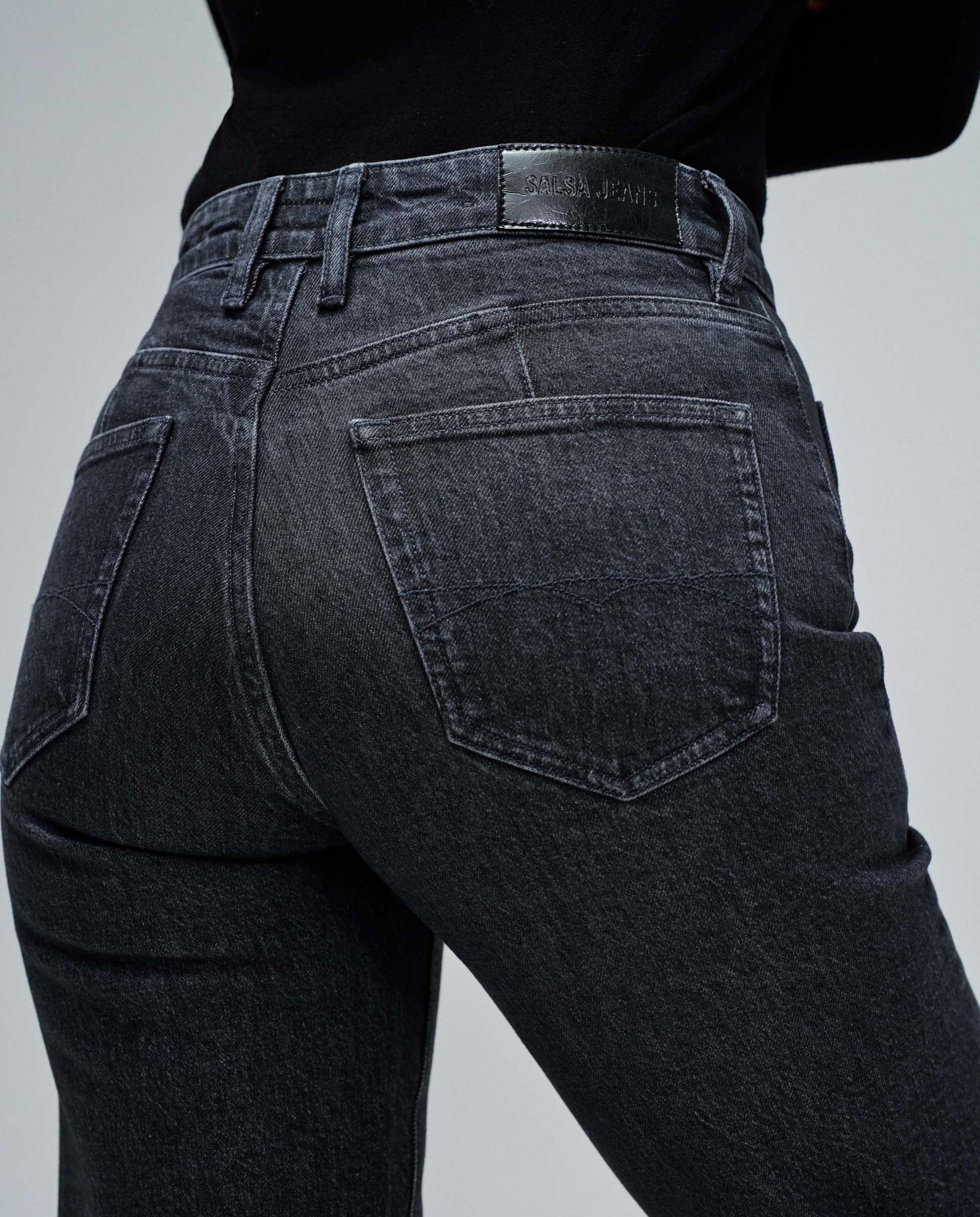 Vaqueros de mujer true straight - Salsa Jeans - Negro Negro-4