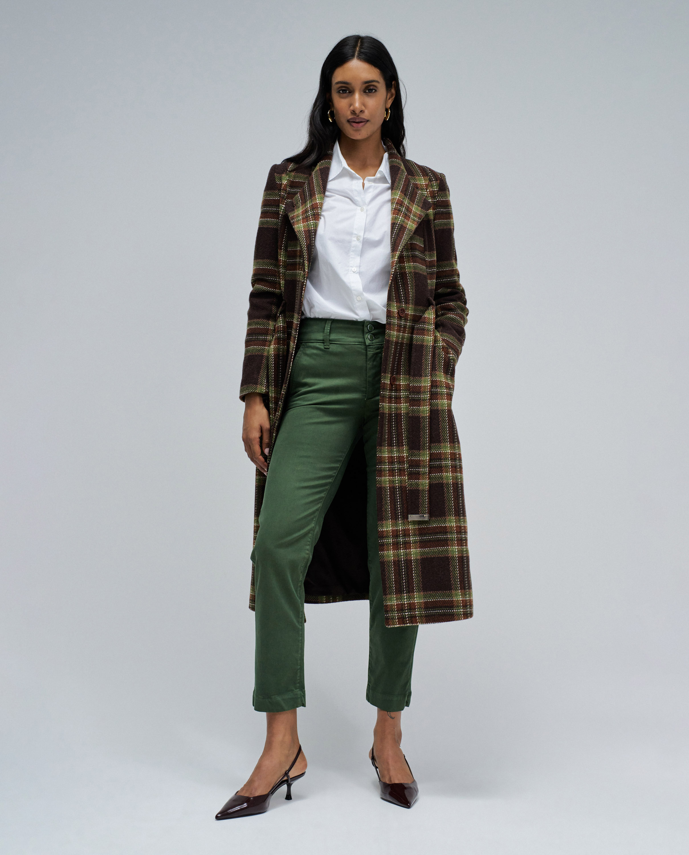 Vaqueros secret chino push in cropped slim de mujer - Salsa Jeans - Verde Verde-5