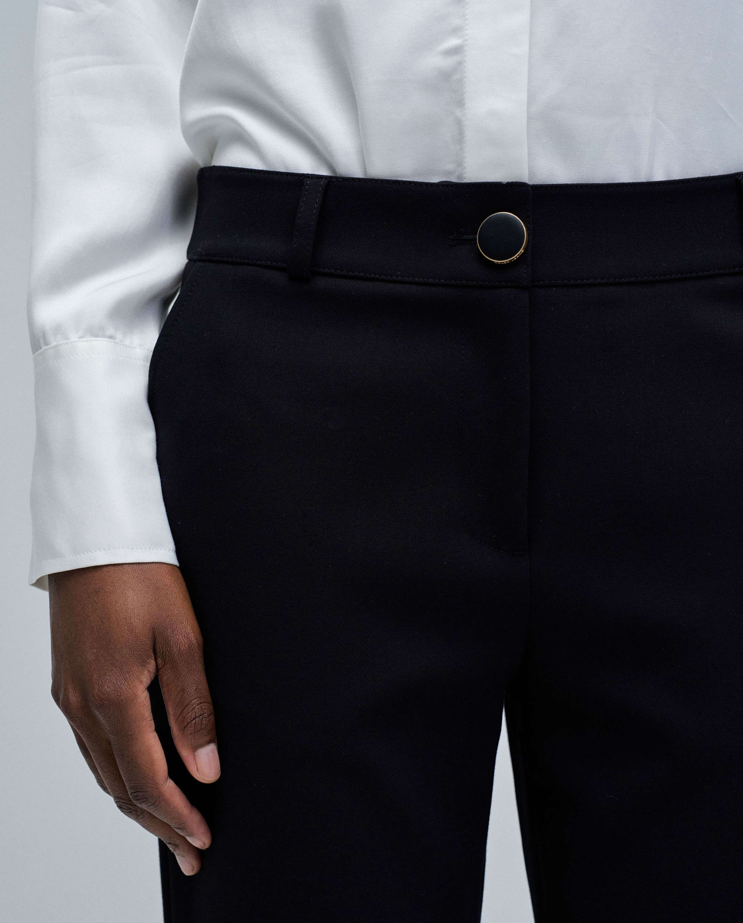 Pantalones chino slim fit de mujer - Salsa Jeans - Negro Negro-4