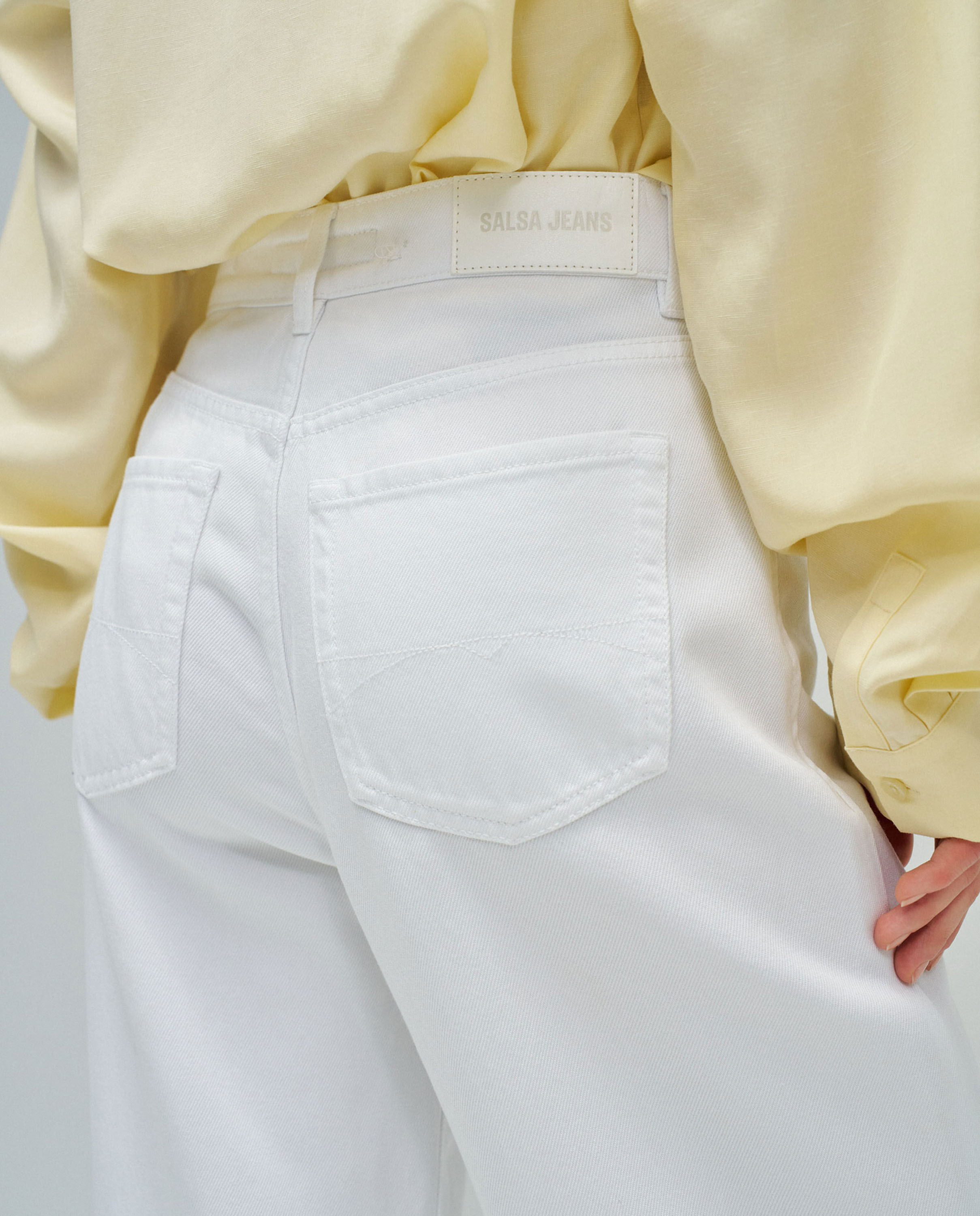 Vaqueros wide leg de mujer - Salsa Jeans - Blanco Blanco-4