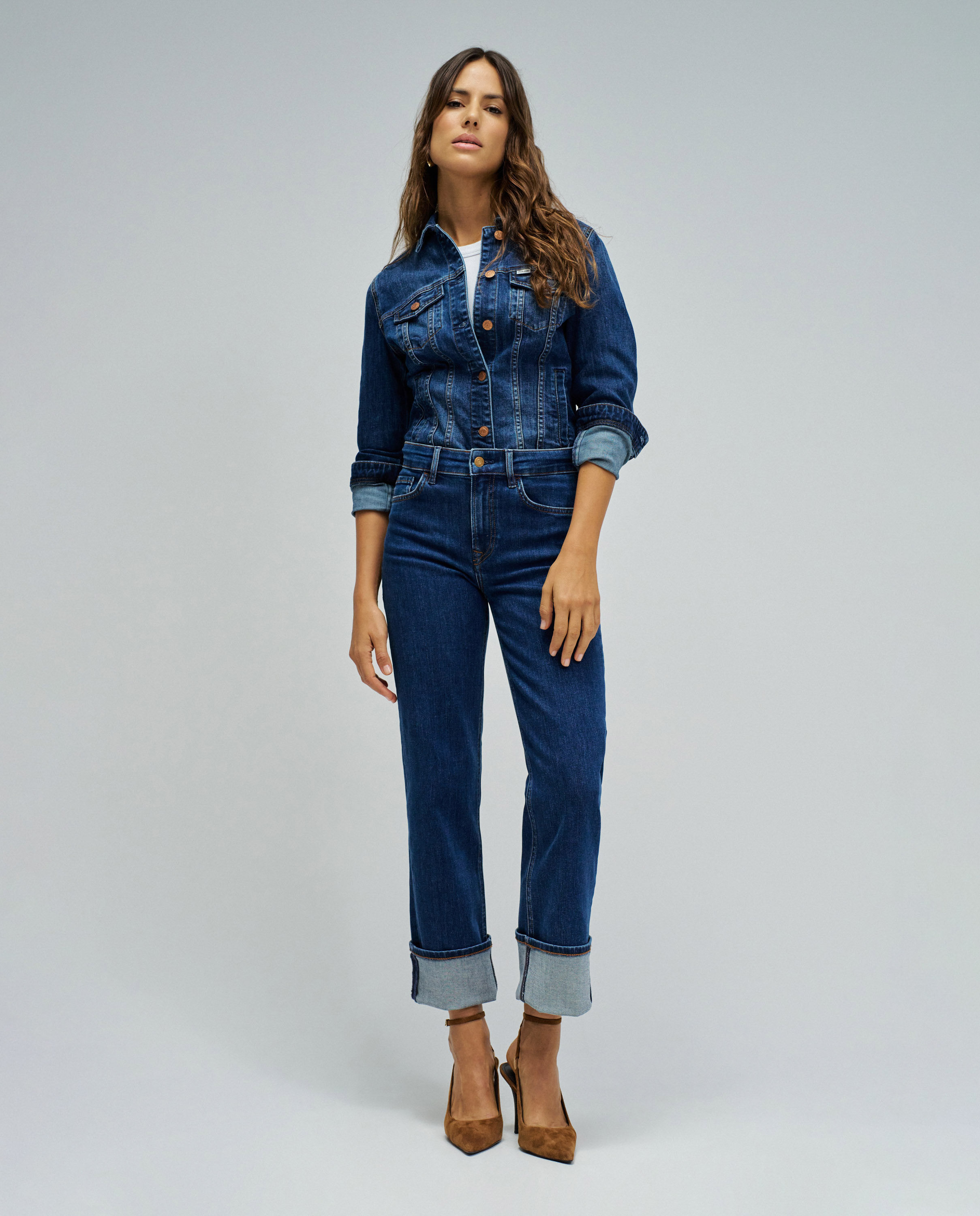 Salsa Jeans - Vaqueros true straight de mujer de cintura alta.