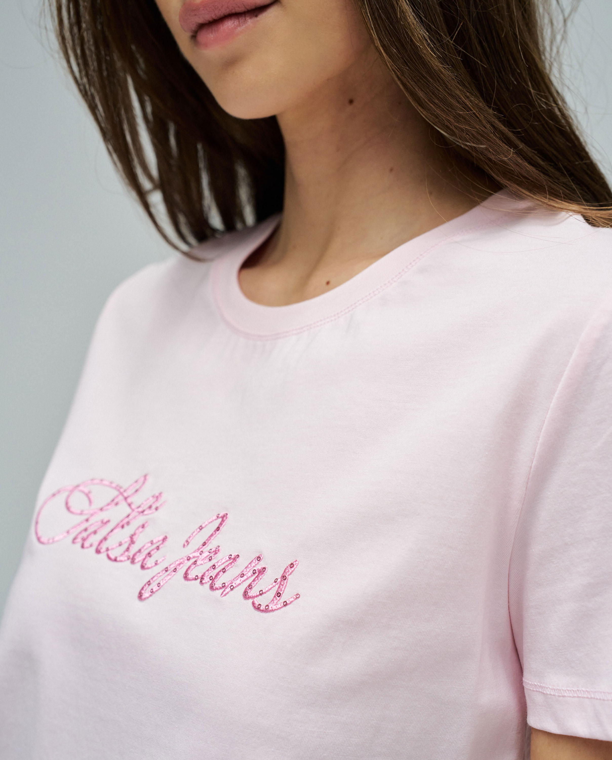 Camiseta con branding de mujer - Salsa Jeans - Rosa Rosa-4