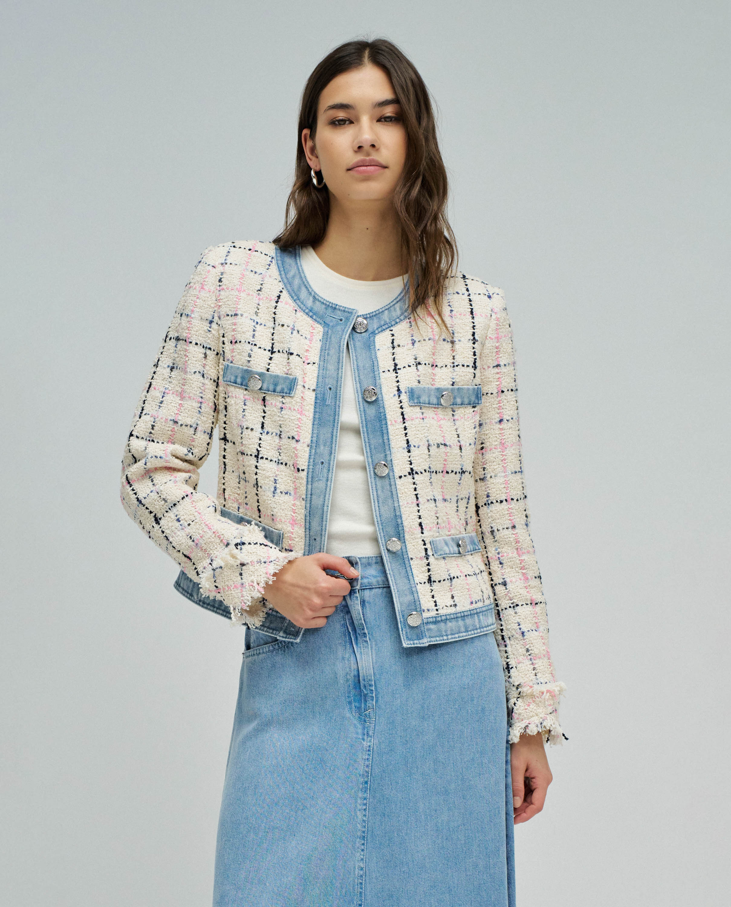 Salsa Jeans - Chaqueta en tweed de mujer.