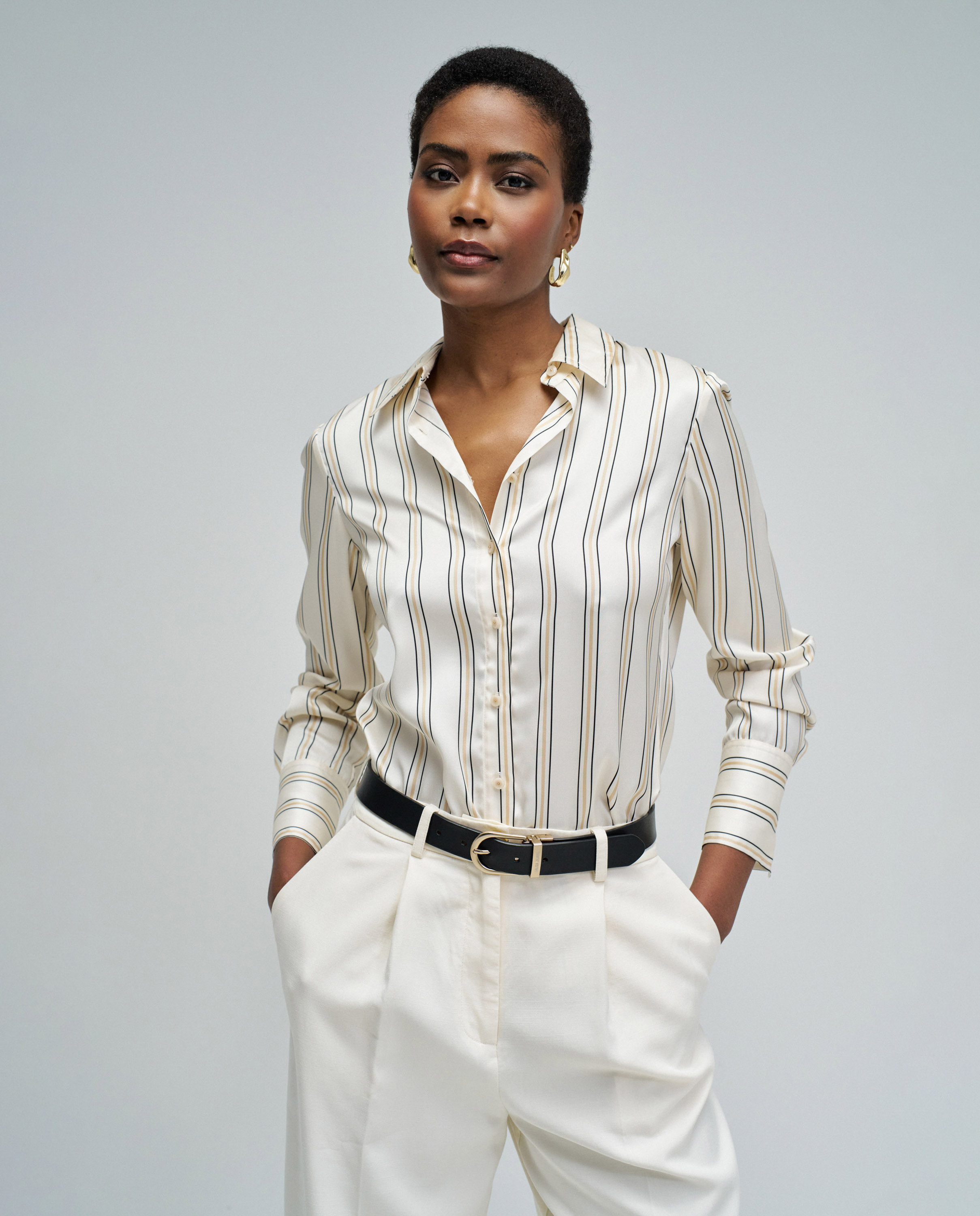 Salsa Jeans - Camisa satinada de mujer con estampado.