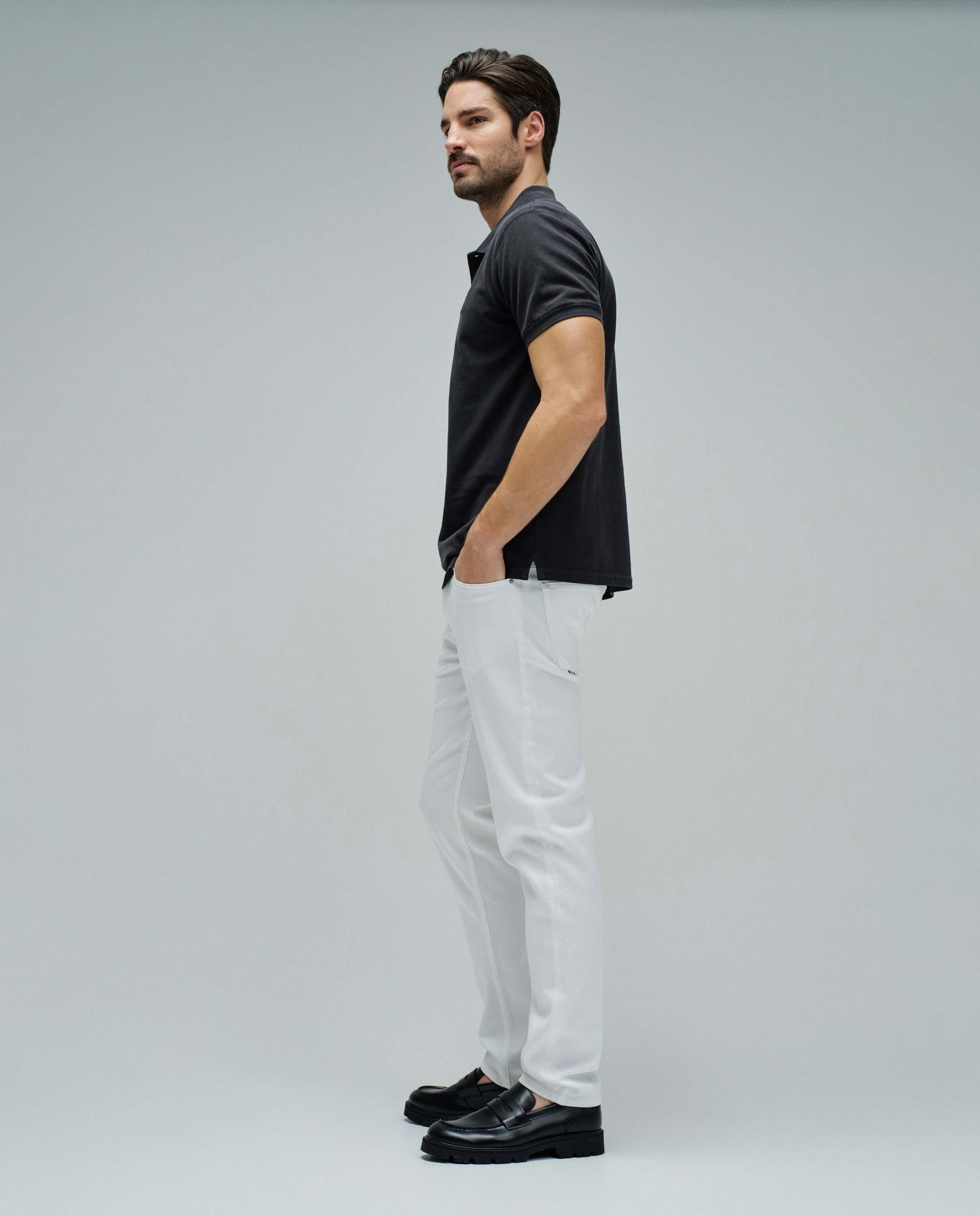 Polo con branding de hombre - Salsa Jeans - Gris Gris-2