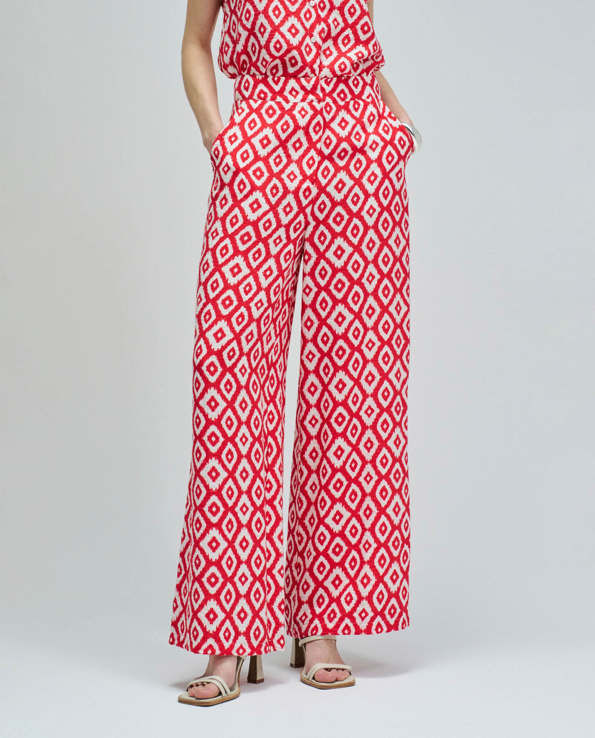 Salsa Jeans - Pantalones regular fit con estampado de mujer.