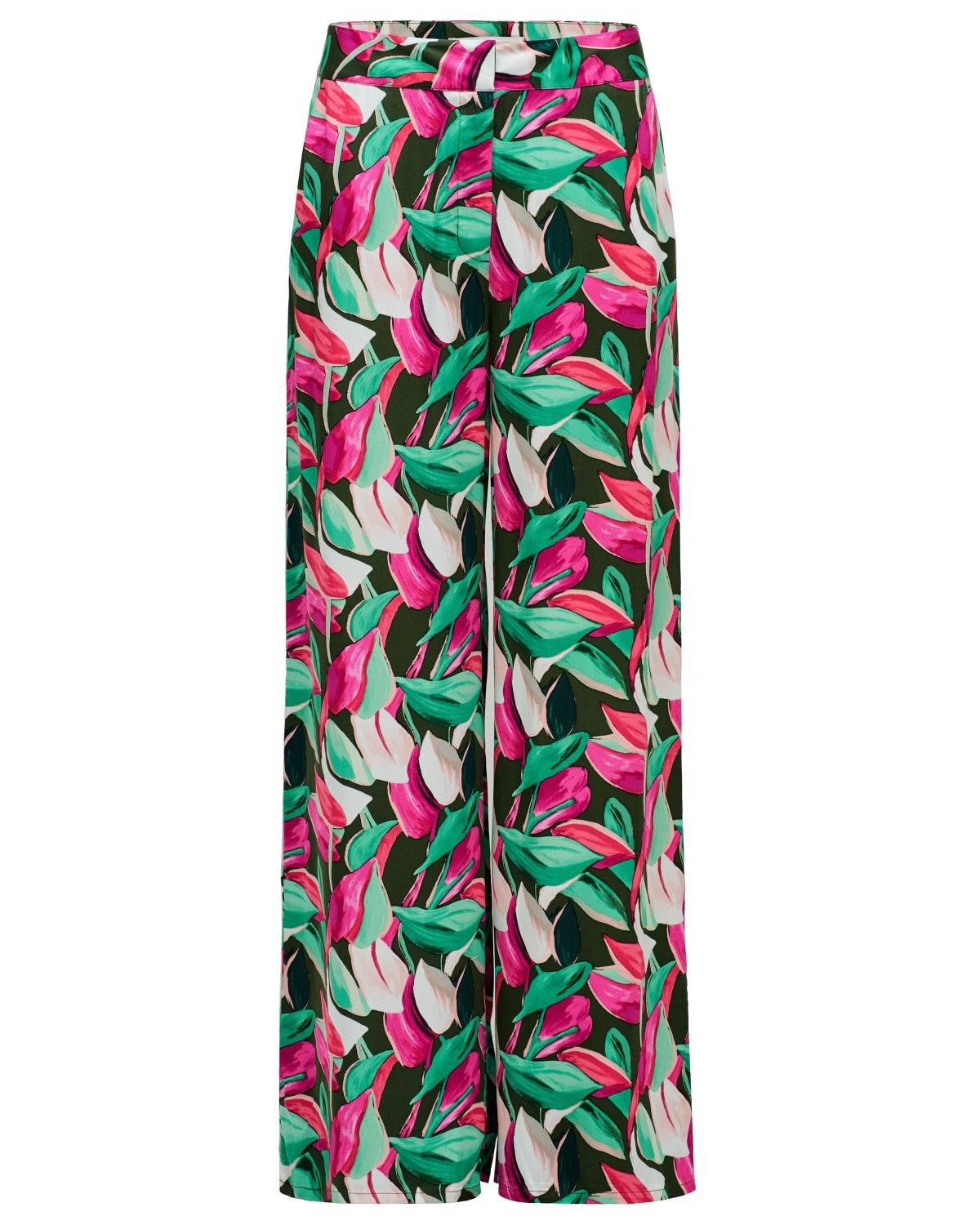 Pantalones regular fit con patrón floral de mujer Rosa Salsa Jeans Rosa-6