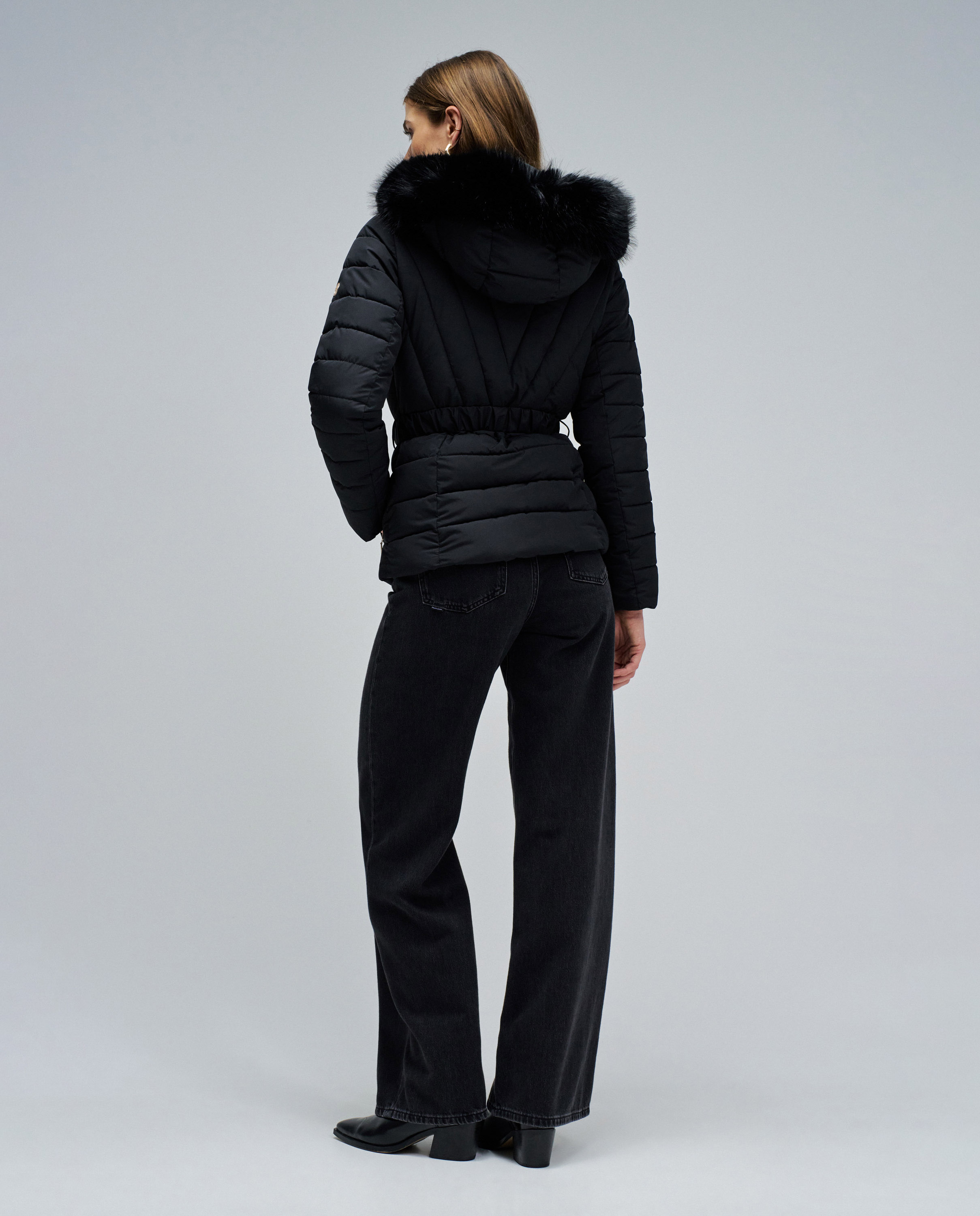 Abrigo de mujer acolchado jackie - Salsa Jeans - Negro Negro-3