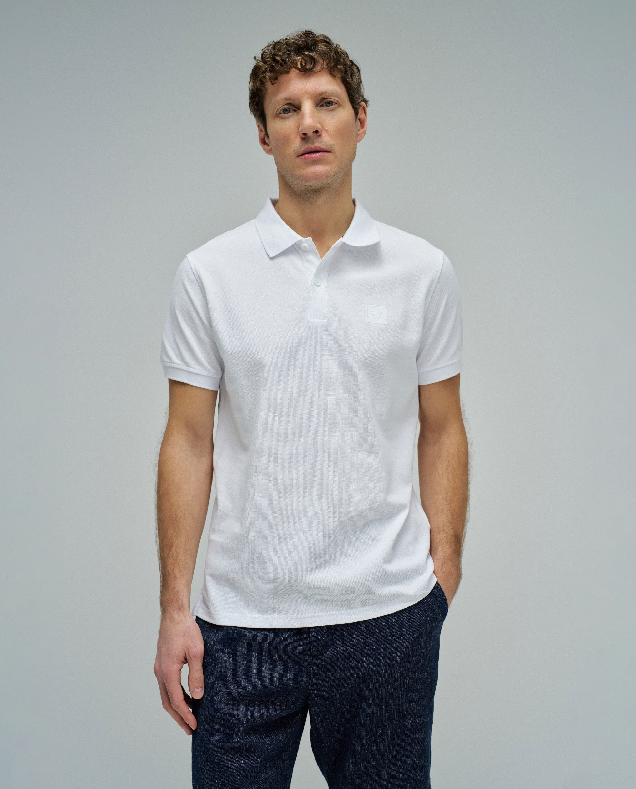 Imagen 0 de Polo con branding de hombre Rojo