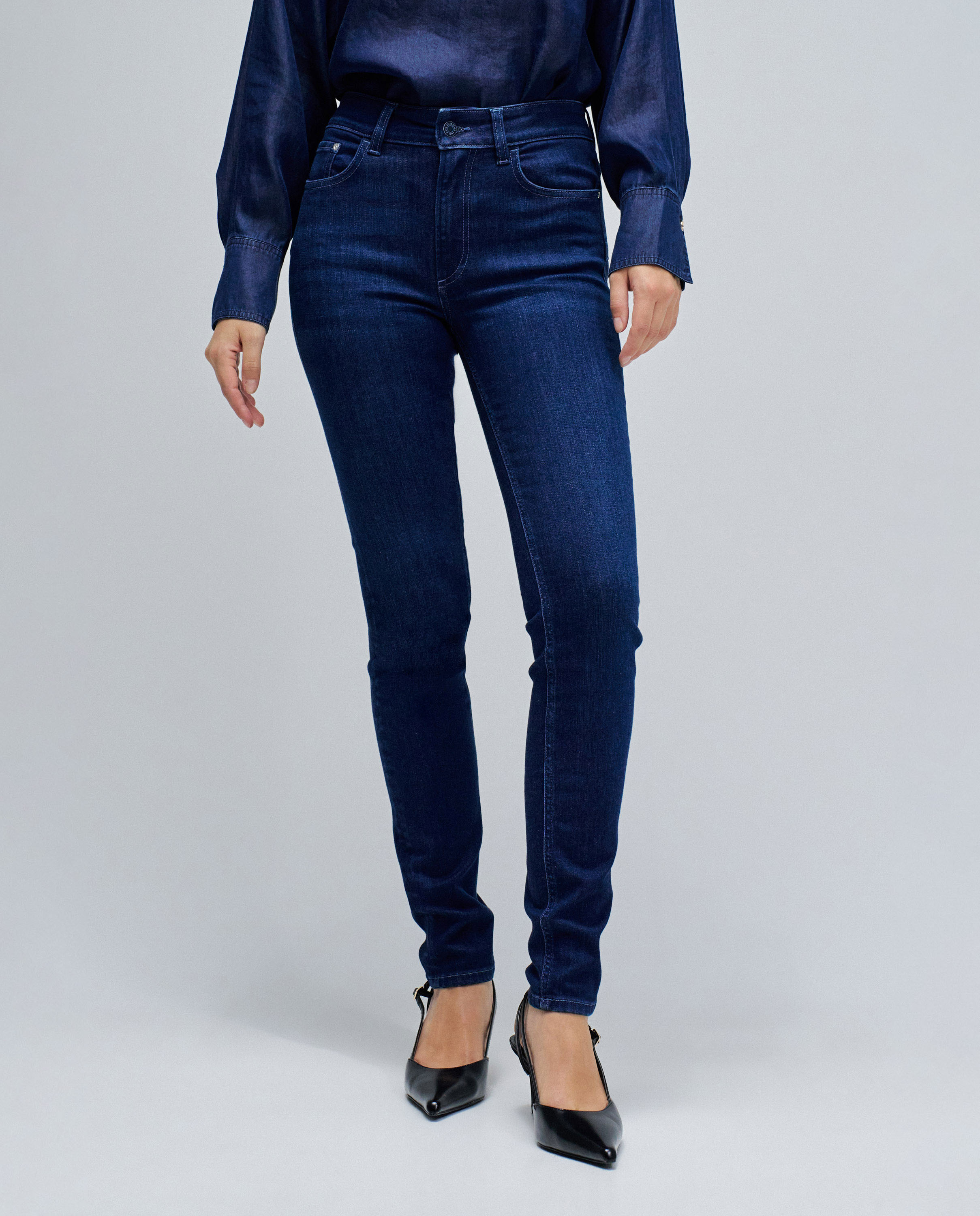 Vaqueros de mujer destiny push up skinny - Salsa Jeans - Azul Azul-5