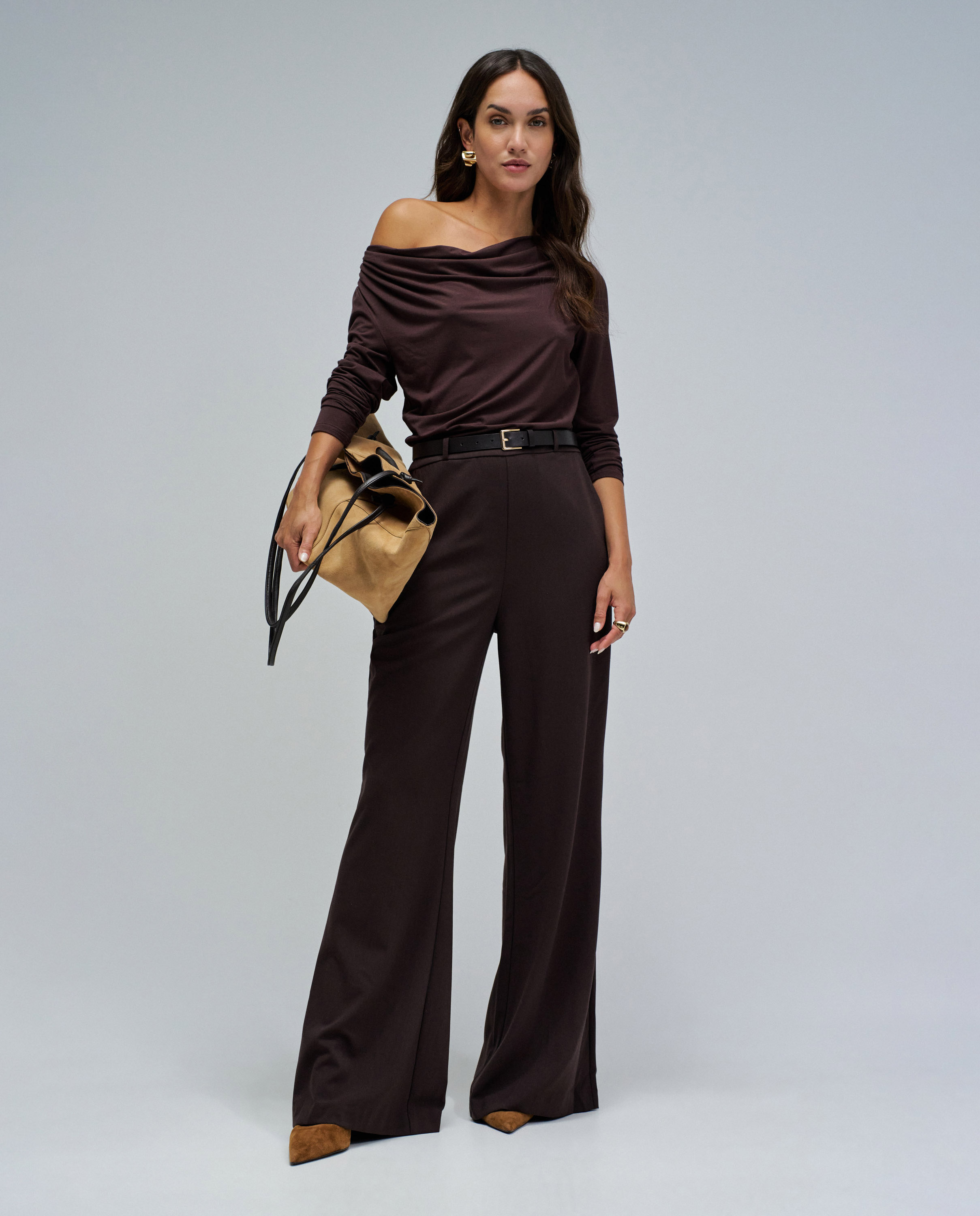 Mono de mujer con mezcla de materiales - Salsa Jeans - Marrón Marrón-1