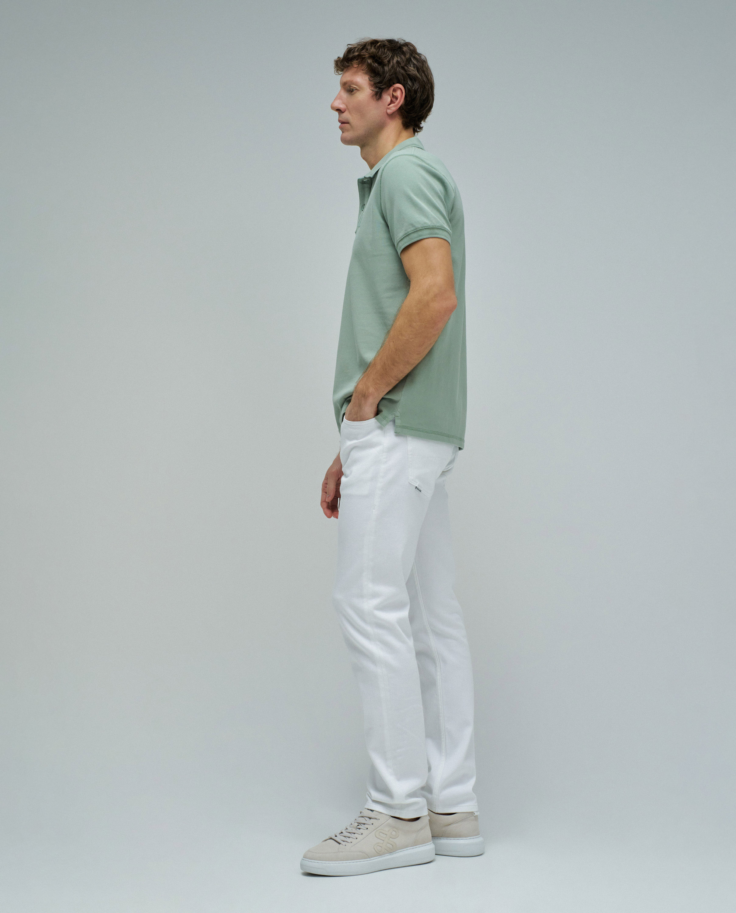 Polo con branding de hombre - Salsa Jeans - Verde Verde-2