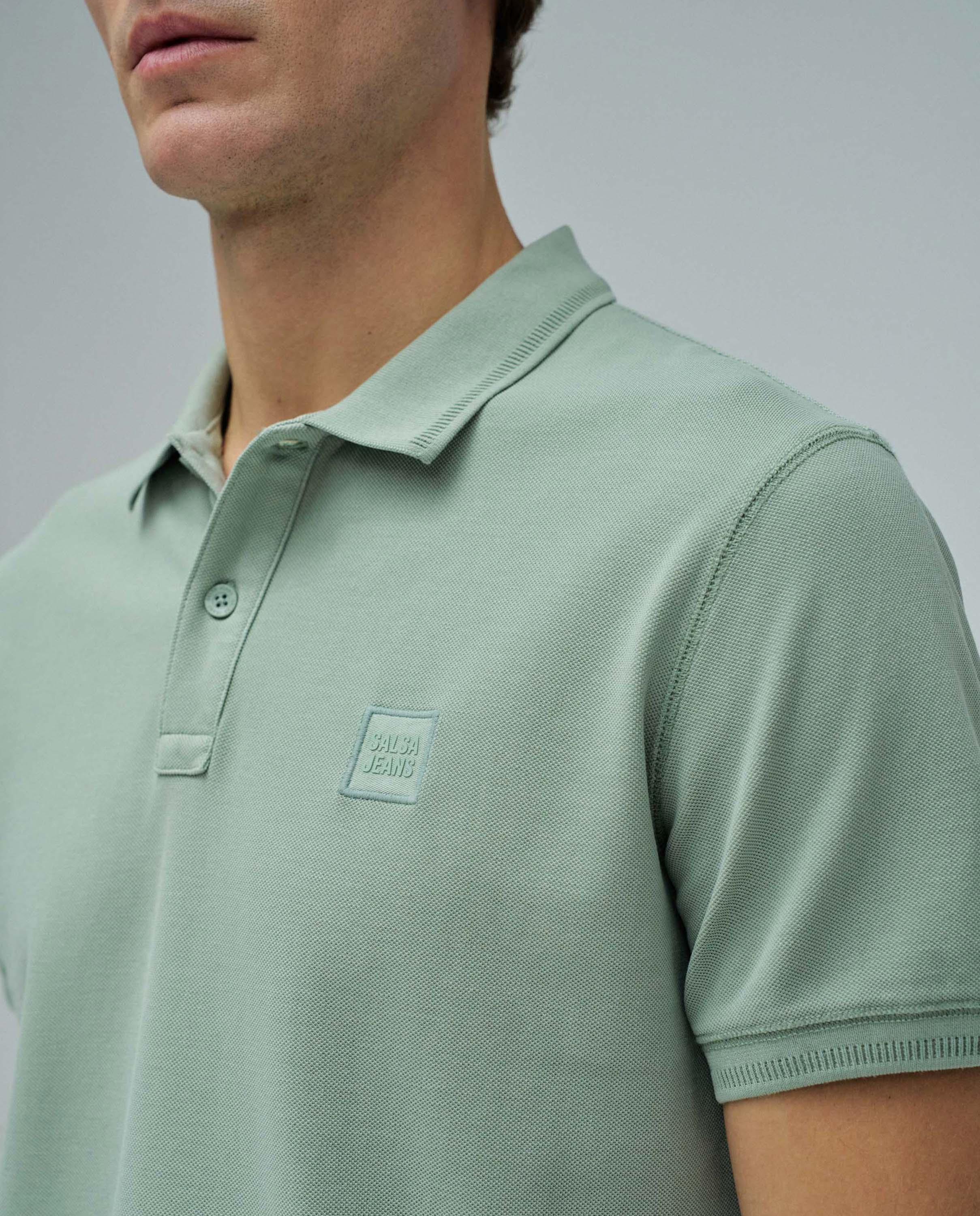 Polo con branding de hombre - Salsa Jeans - Verde Verde-4