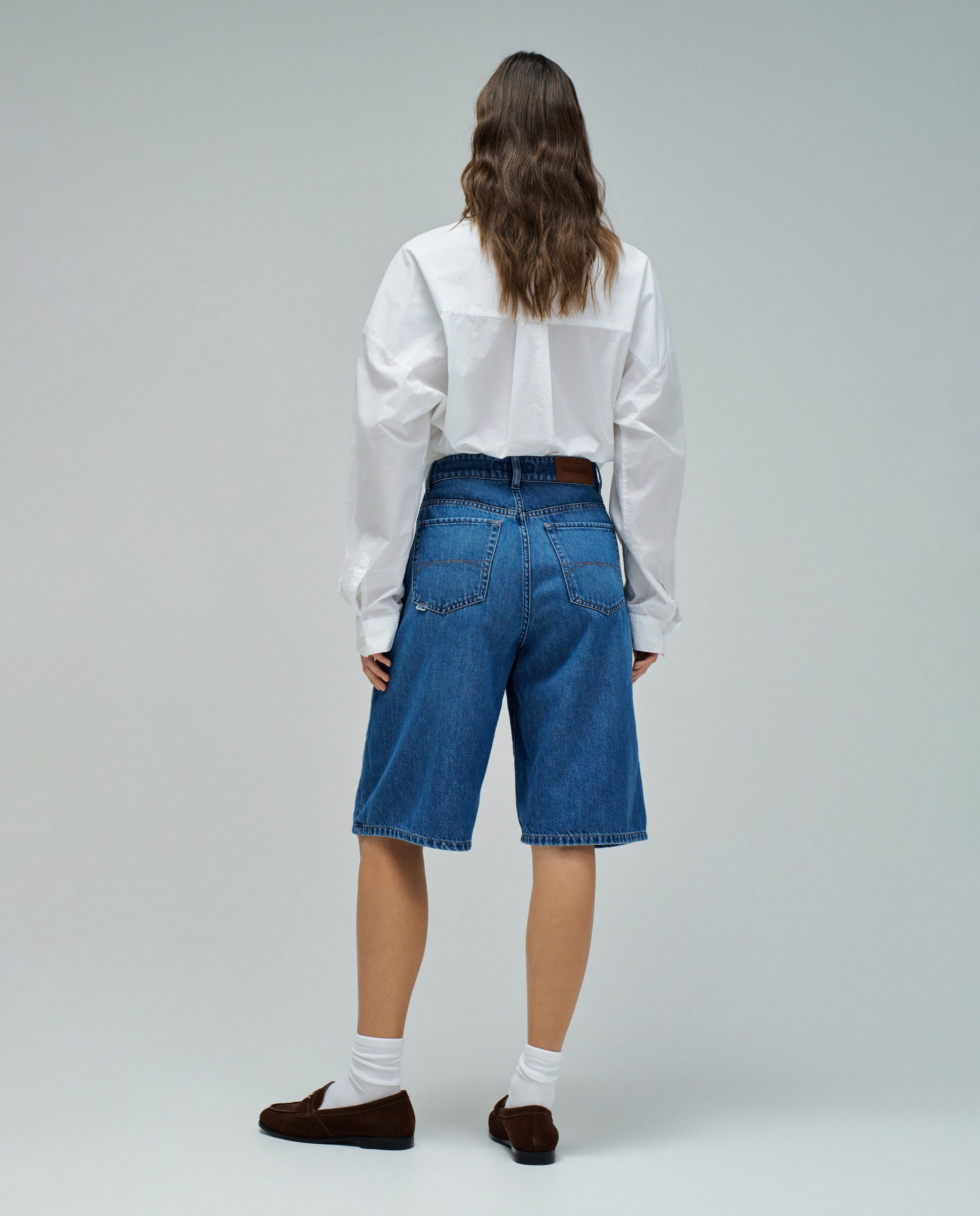 Bermudas de denim de mujer - Salsa Jeans - Azul Azul-3