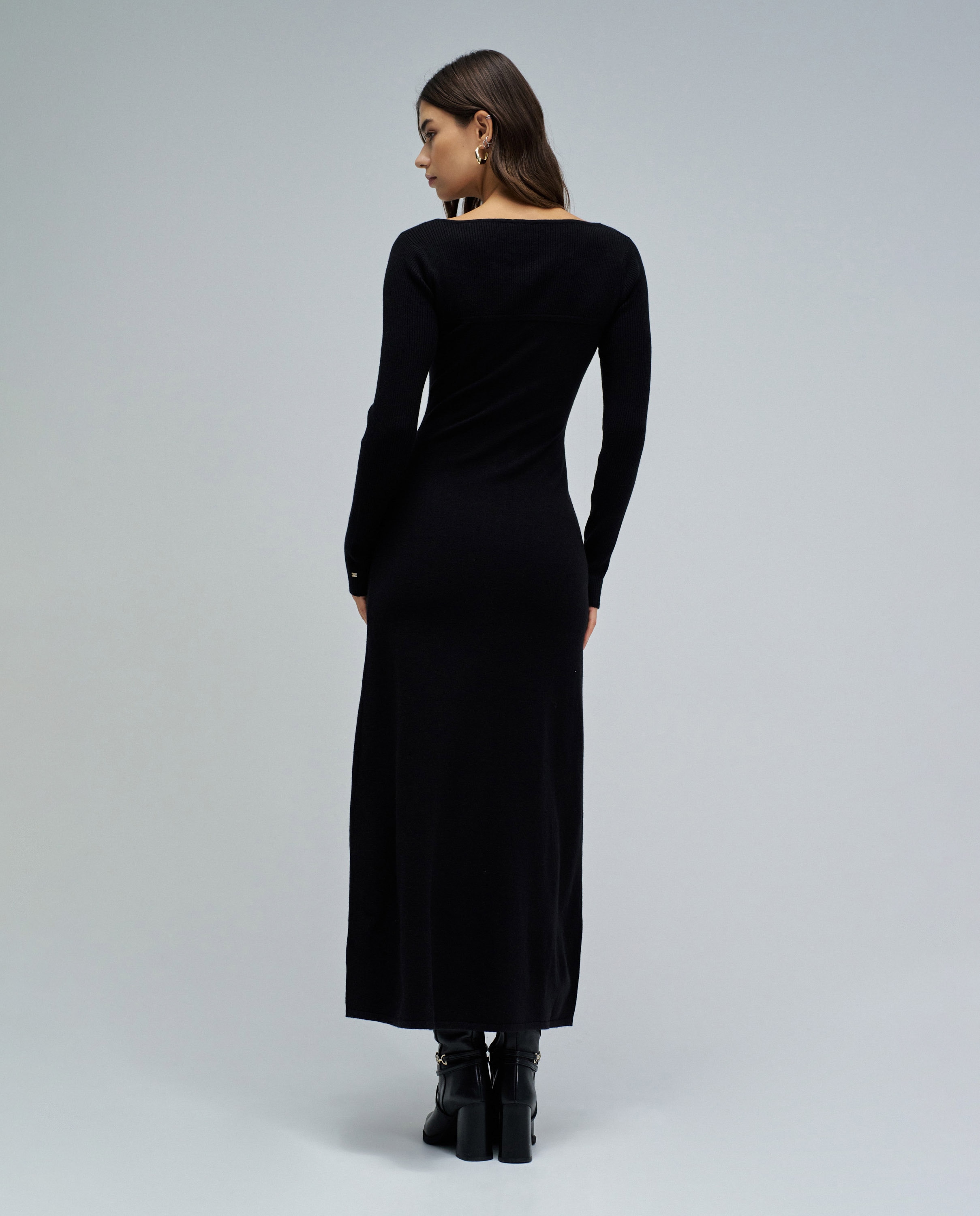 Vestido de mujer de punto - Salsa Jeans - Negro Negro-3
