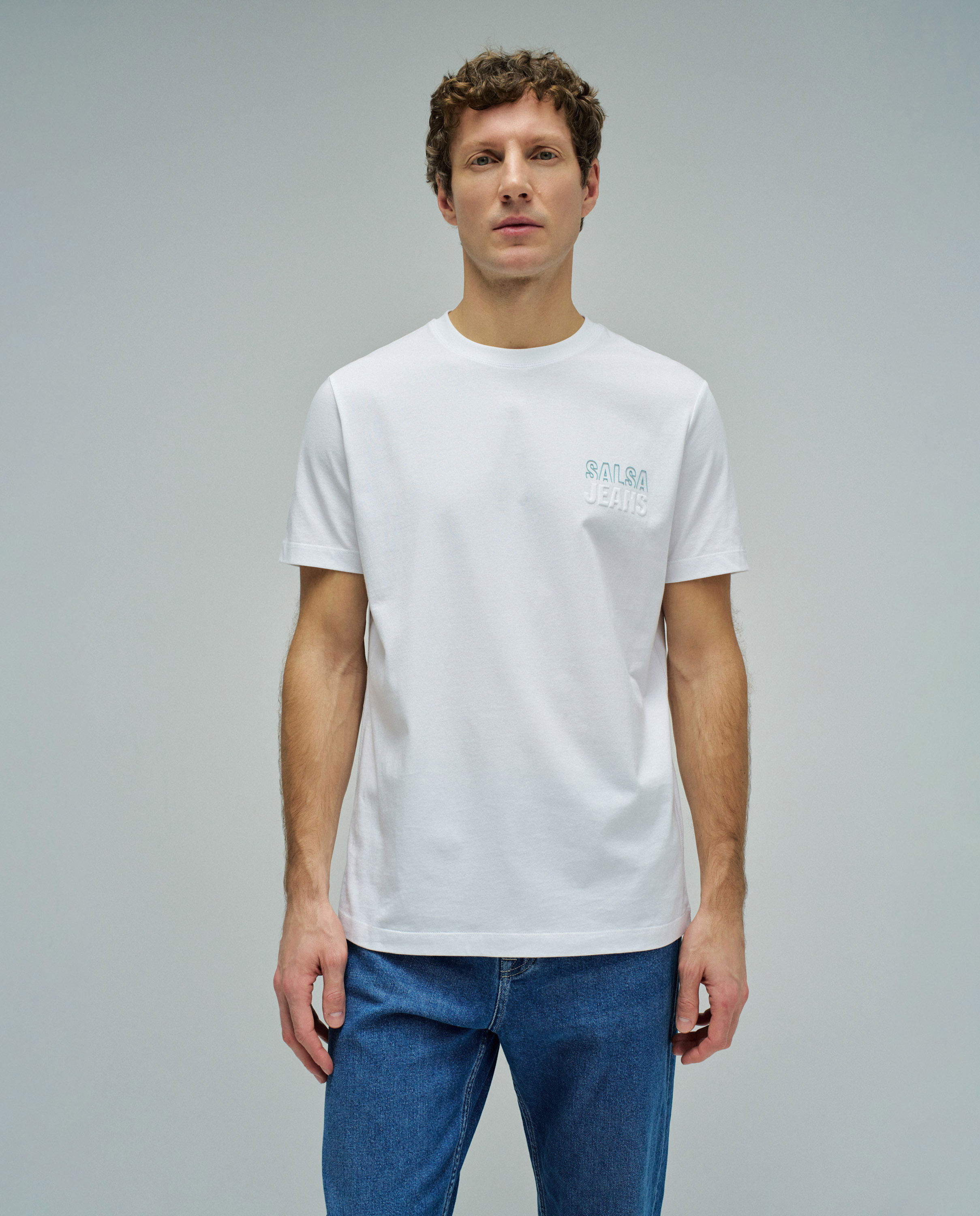 Salsa Jeans - Camiseta de hombre con branding slim fit.
