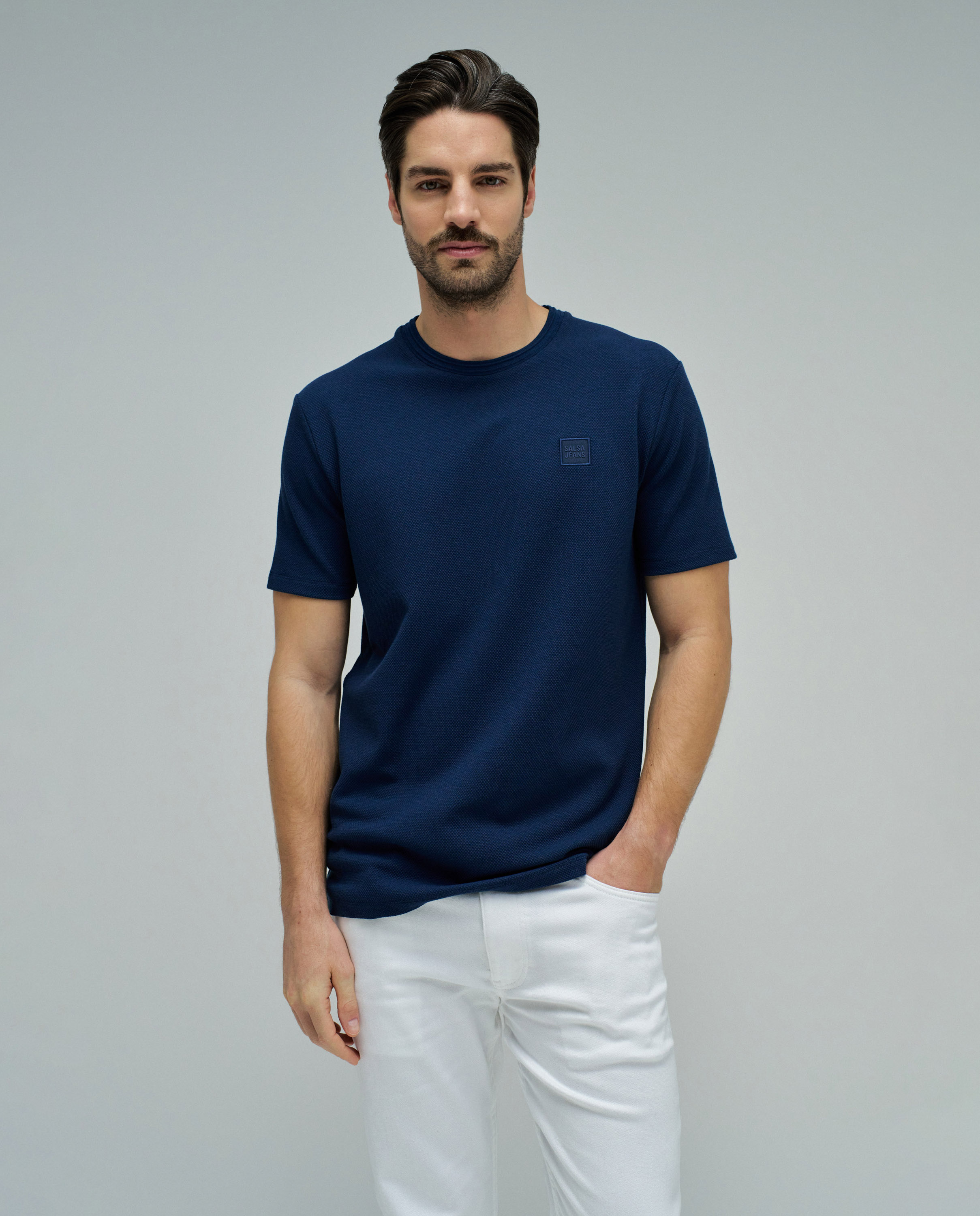 Salsa Jeans - Camiseta de hombre con textura.