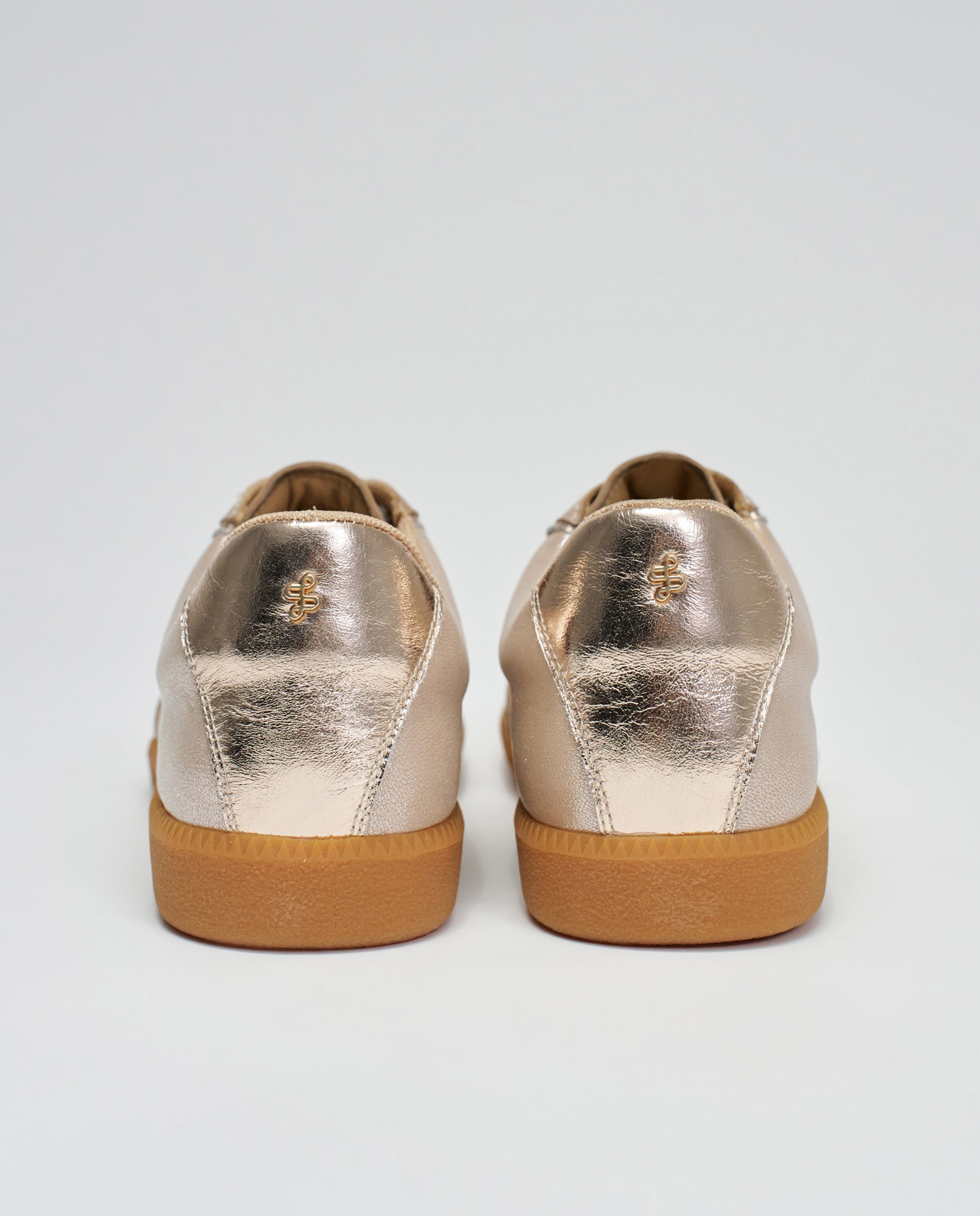 Zapatillas en piel de mujer Oro Salsa Jeans Oro-4