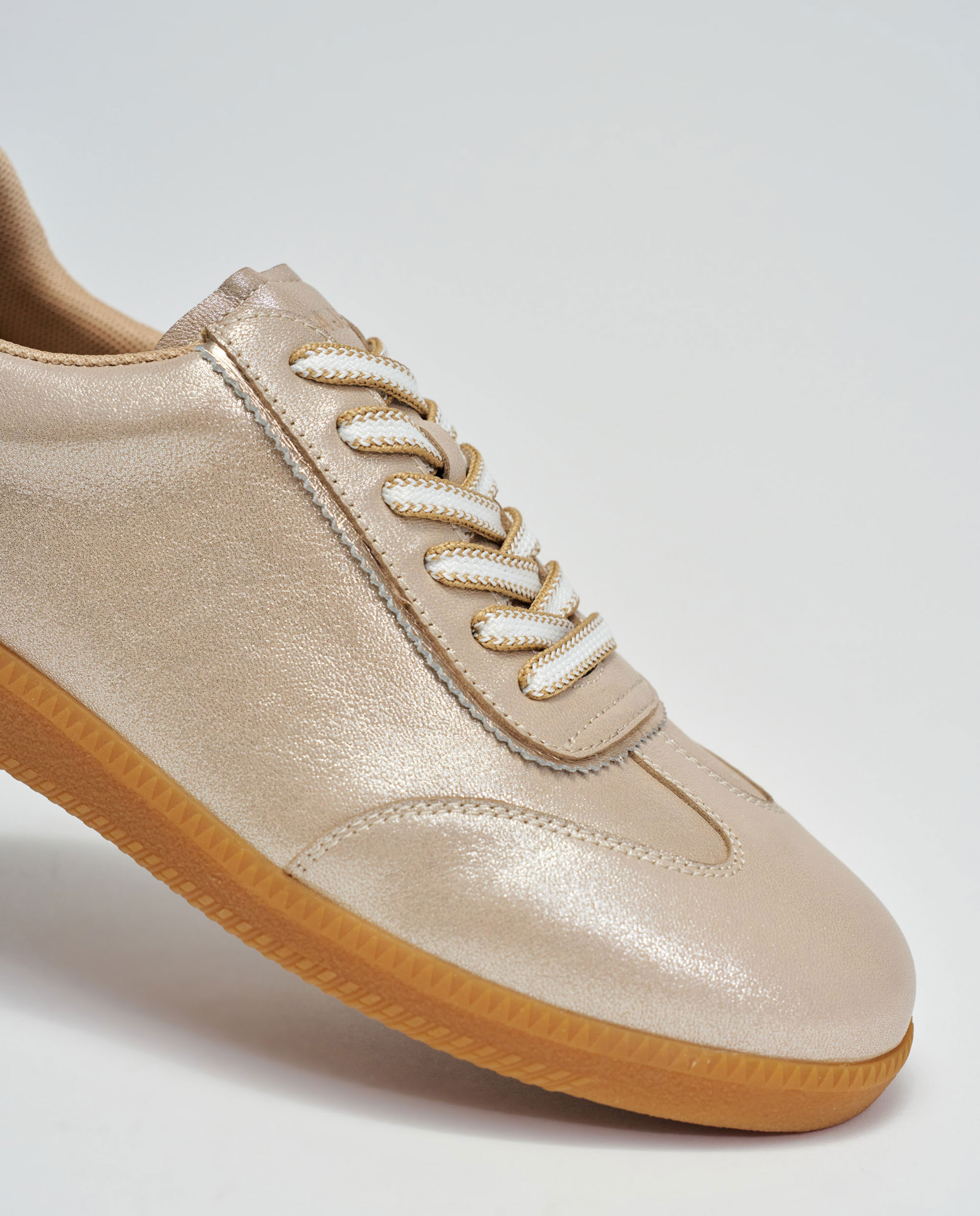 Zapatillas en piel de mujer Oro Salsa Jeans Oro-5
