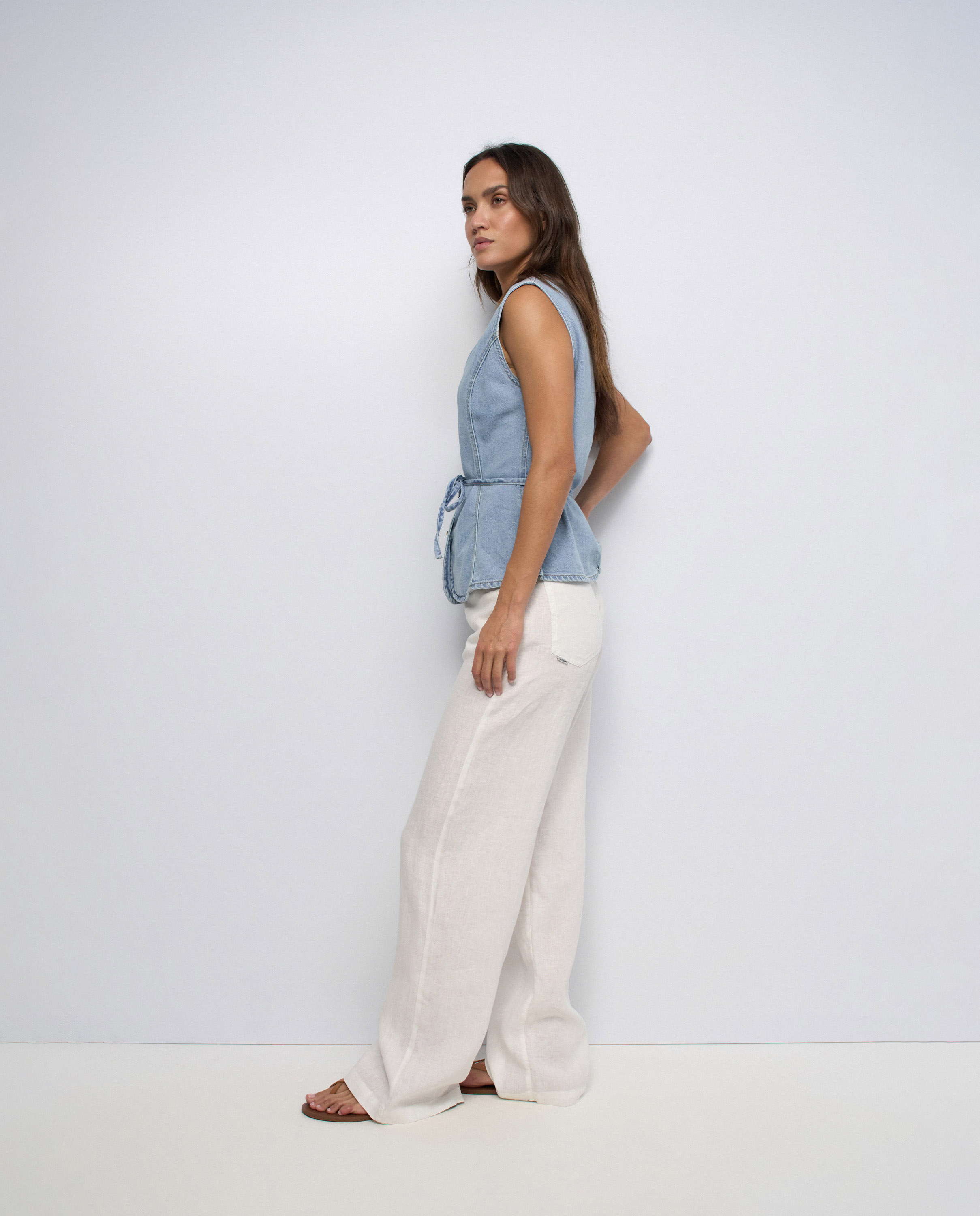 Chaleco en lightdenim de mujer - Salsa Jeans - Azul Azul-2