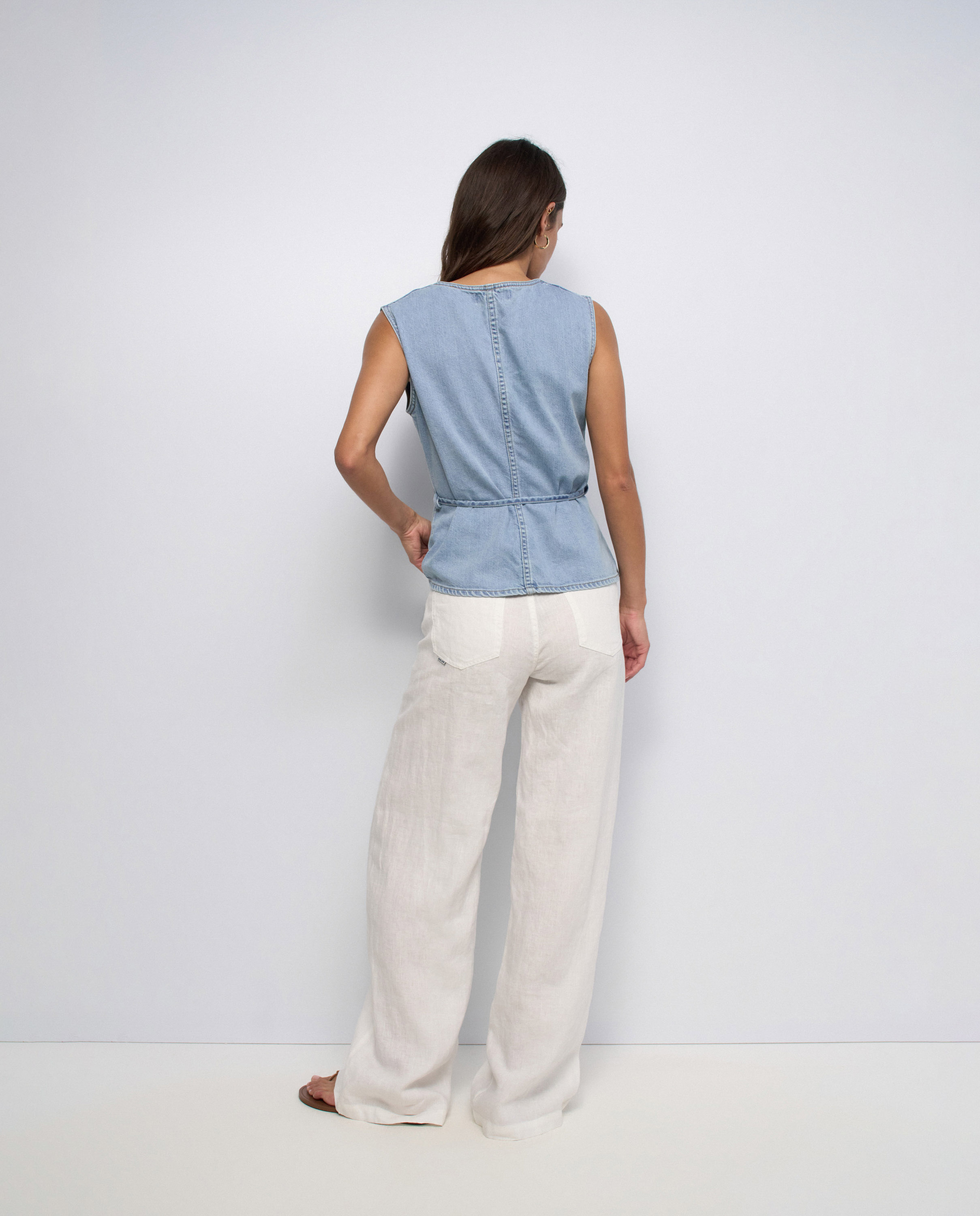 Chaleco en lightdenim de mujer - Salsa Jeans - Azul Azul-3