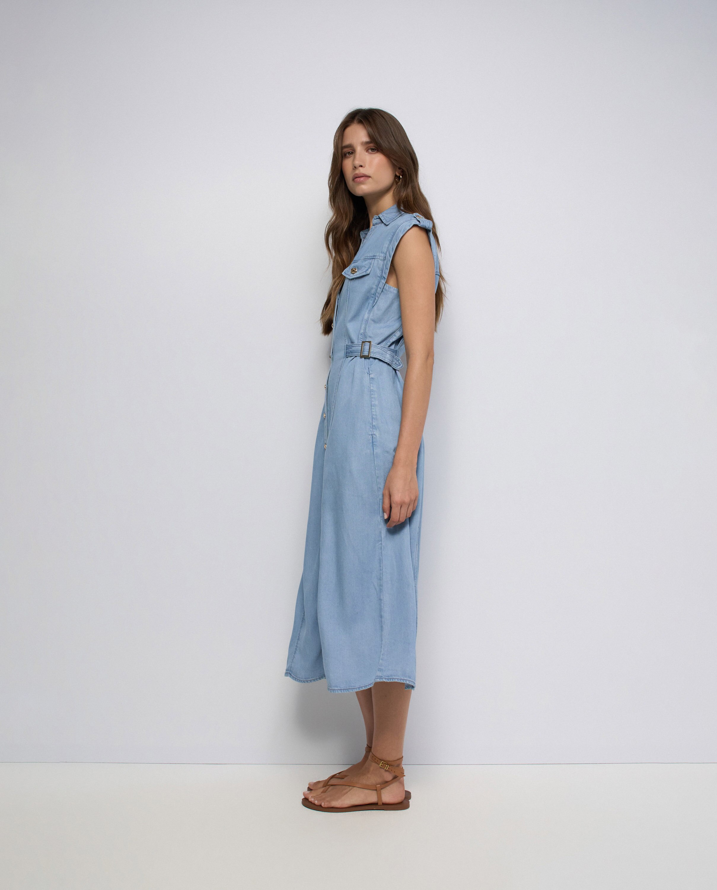 Vestido en lightdenim de mujer - Salsa Jeans - Azul Azul-2