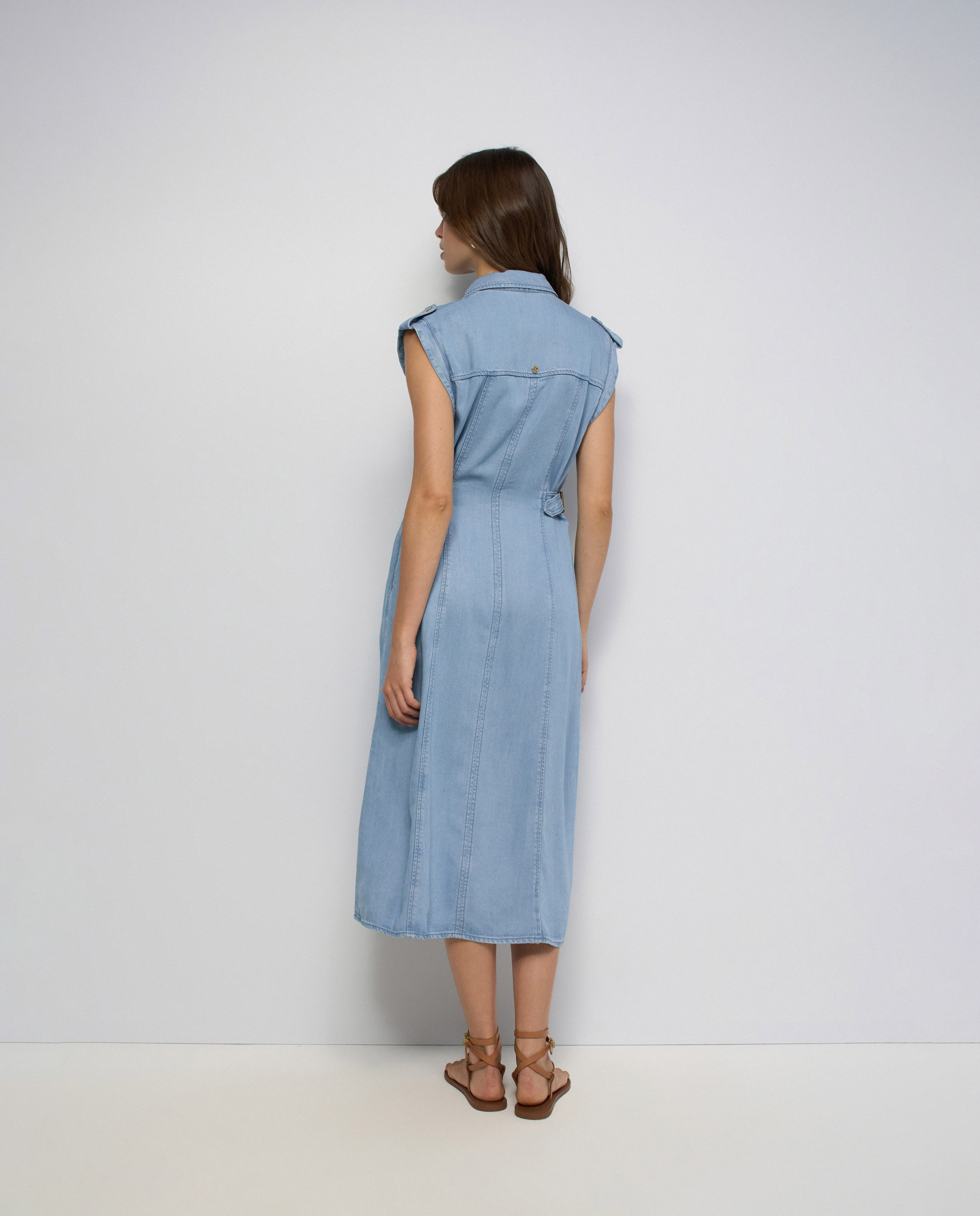 Vestido en lightdenim de mujer - Salsa Jeans - Azul Azul-3