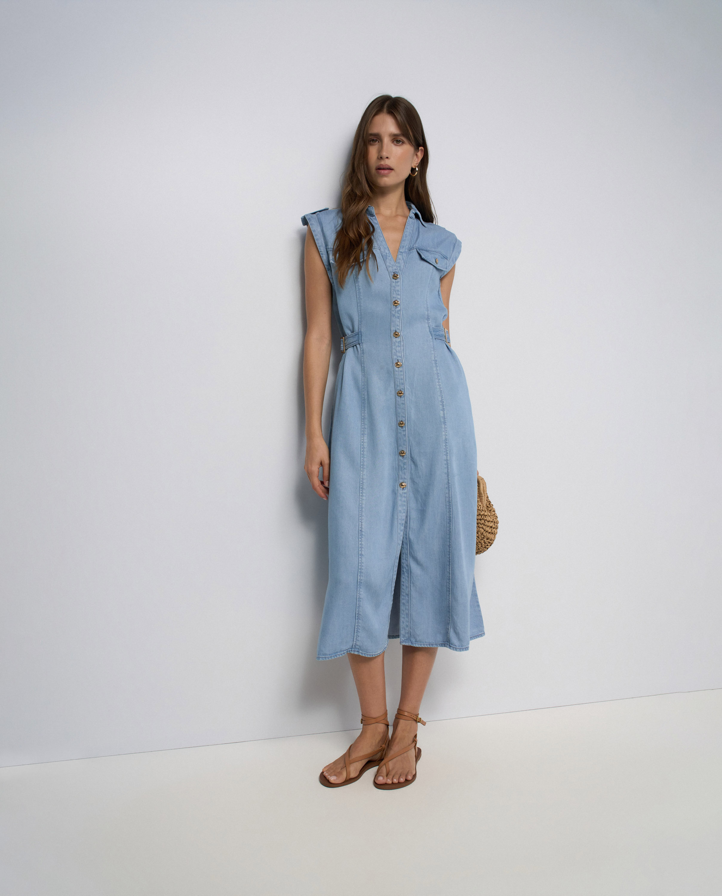 Vestido en lightdenim de mujer - Salsa Jeans - Azul Azul-5