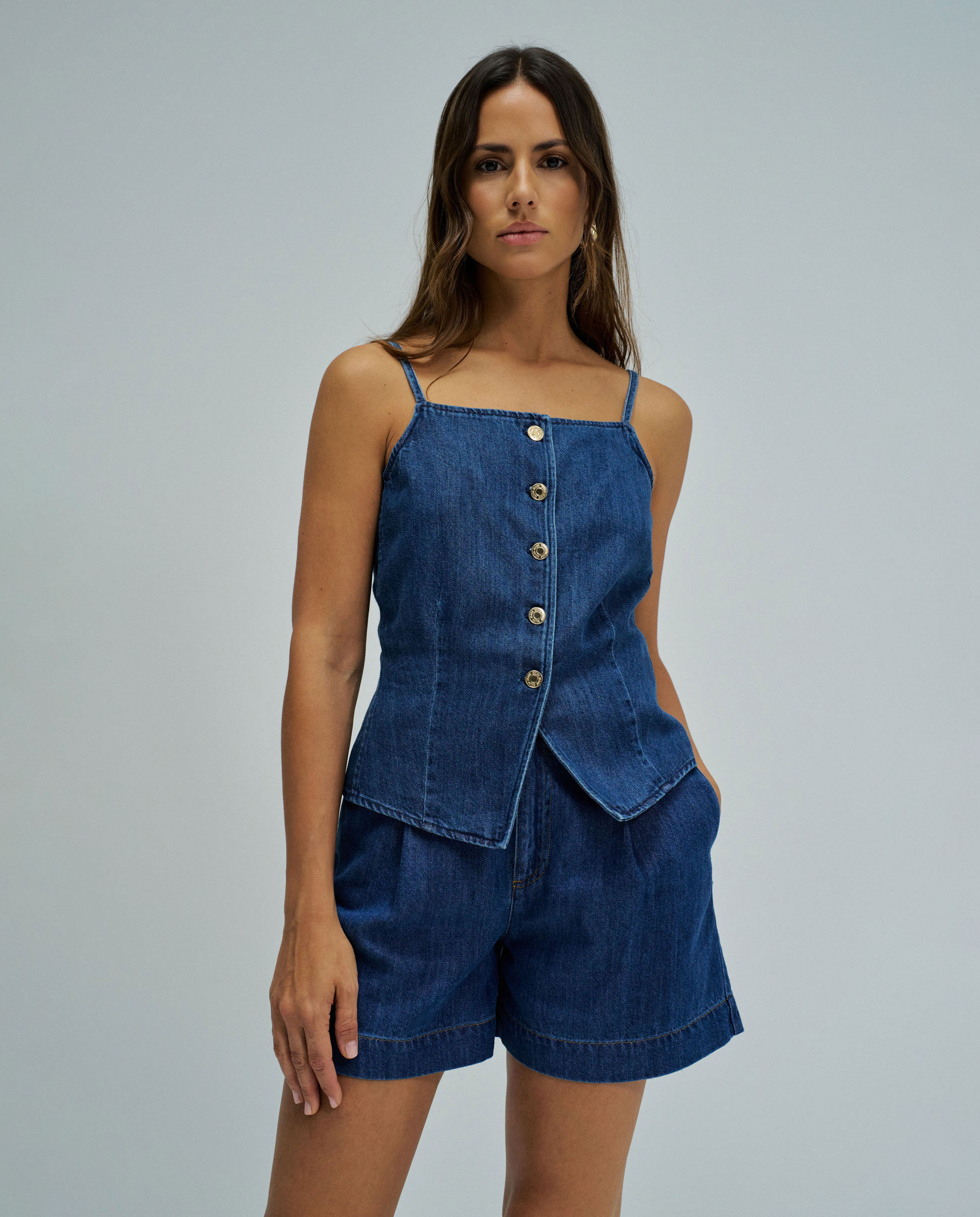 Salsa Jeans - Top en denim de mujer.