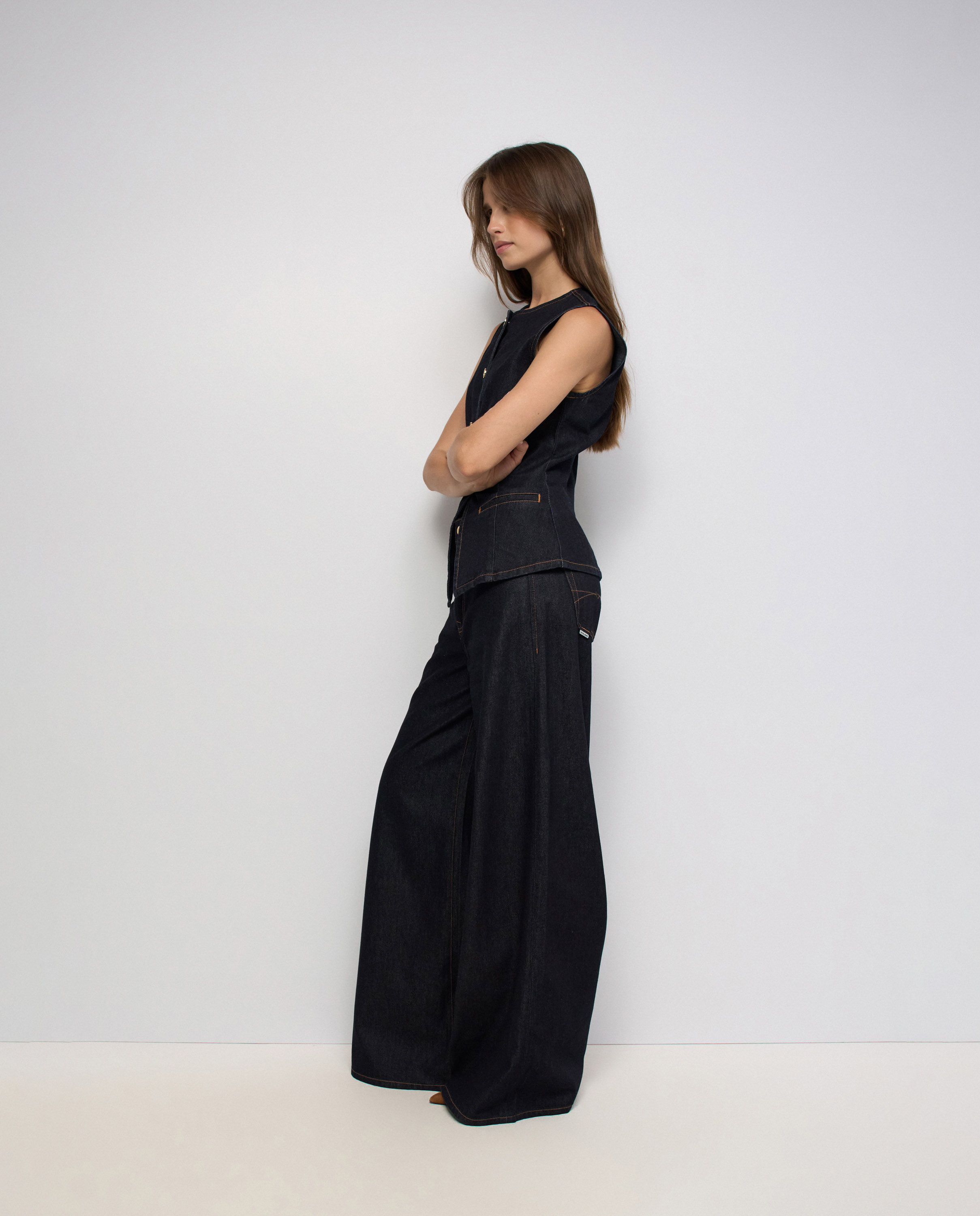 Chaleco vaquero de mujer - Salsa Jeans - Azul Azul-2