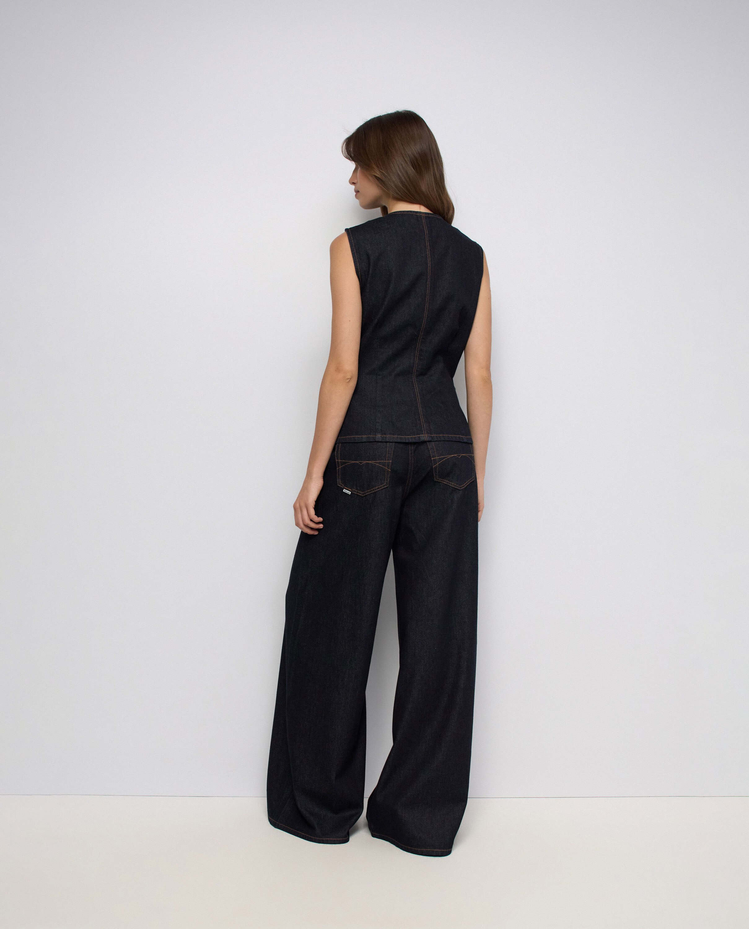 Chaleco vaquero de mujer - Salsa Jeans - Azul Azul-3