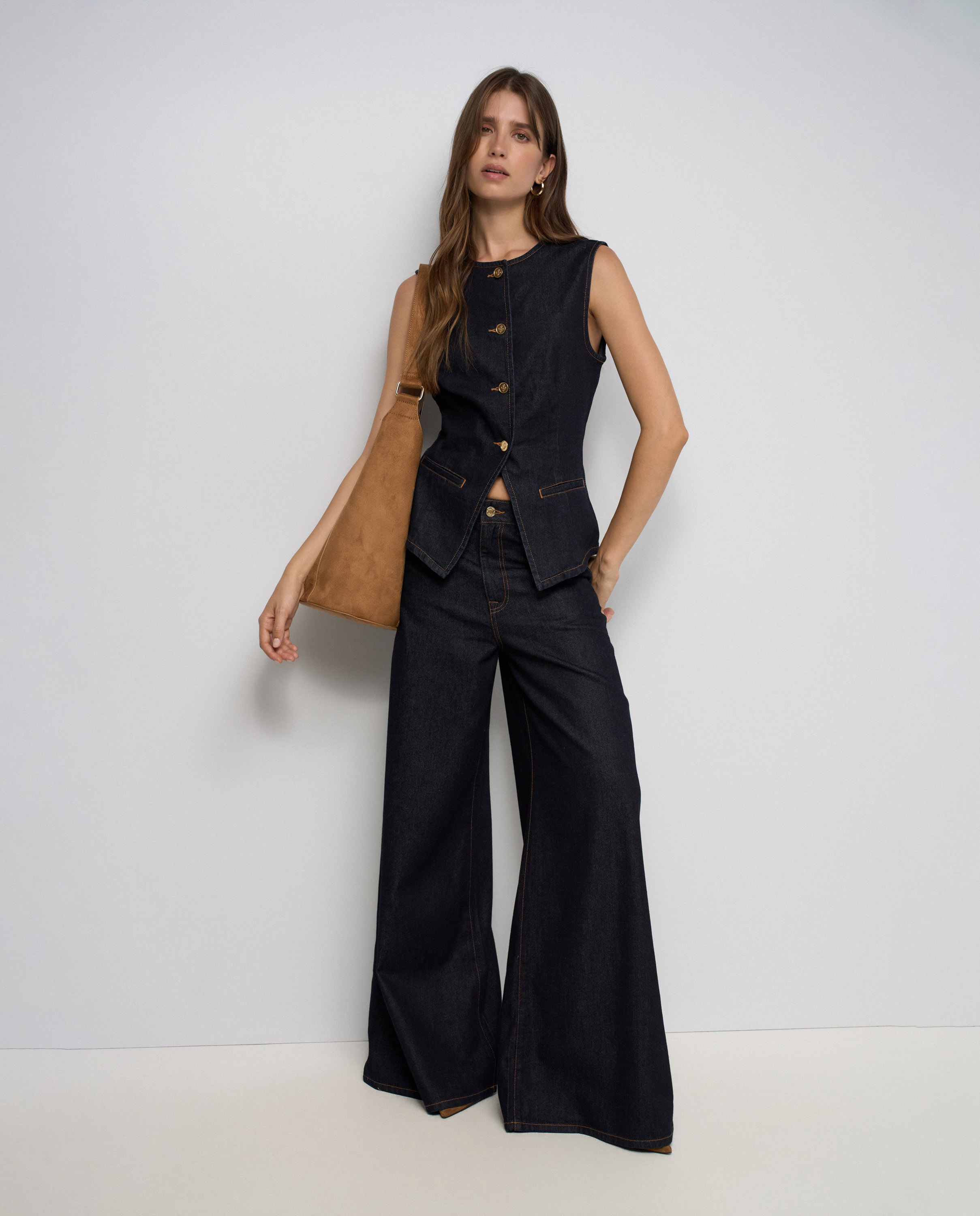 Chaleco vaquero de mujer - Salsa Jeans - Azul Azul-5