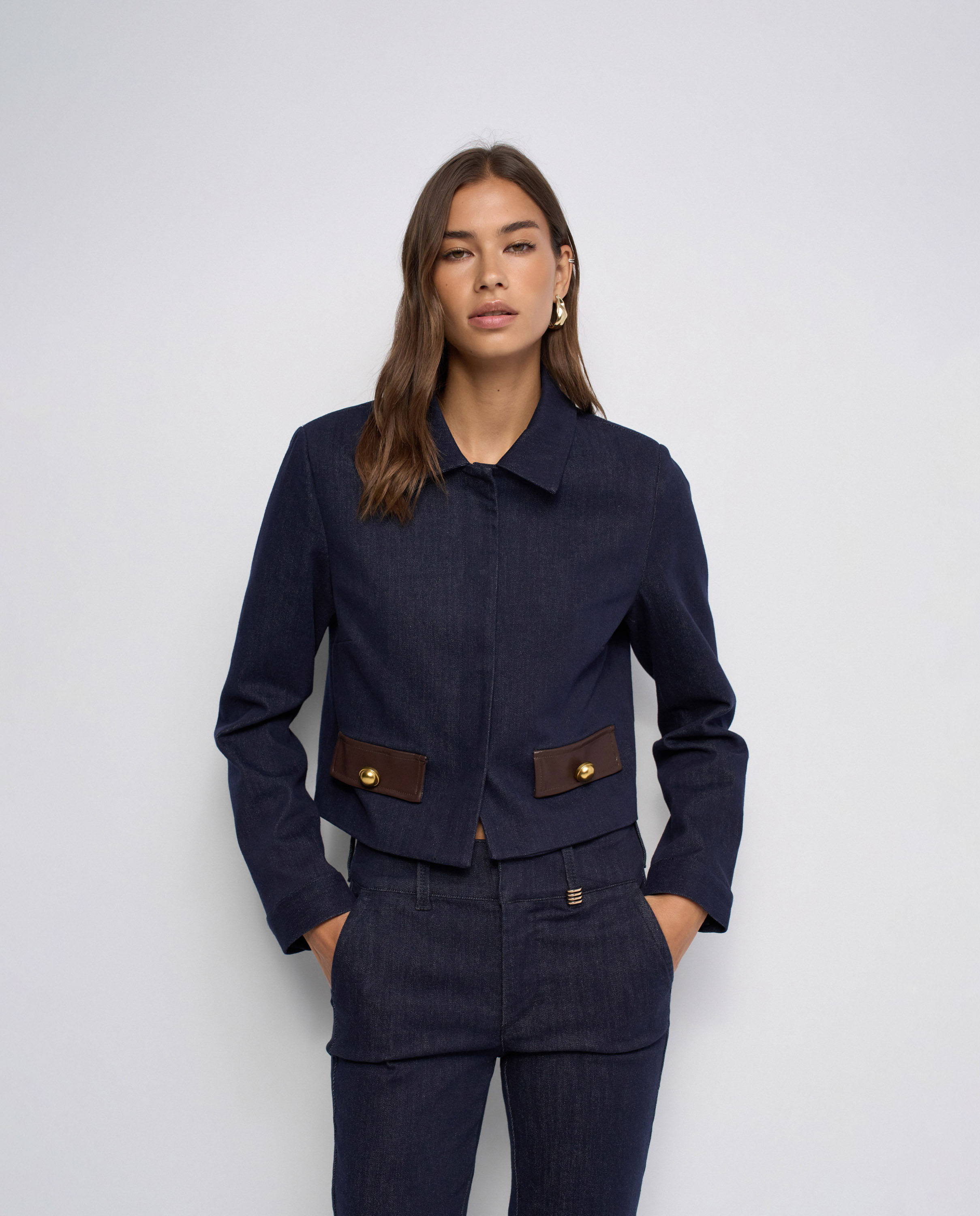 Imagen 0 de Chaqueta vaquera de mujer Azul