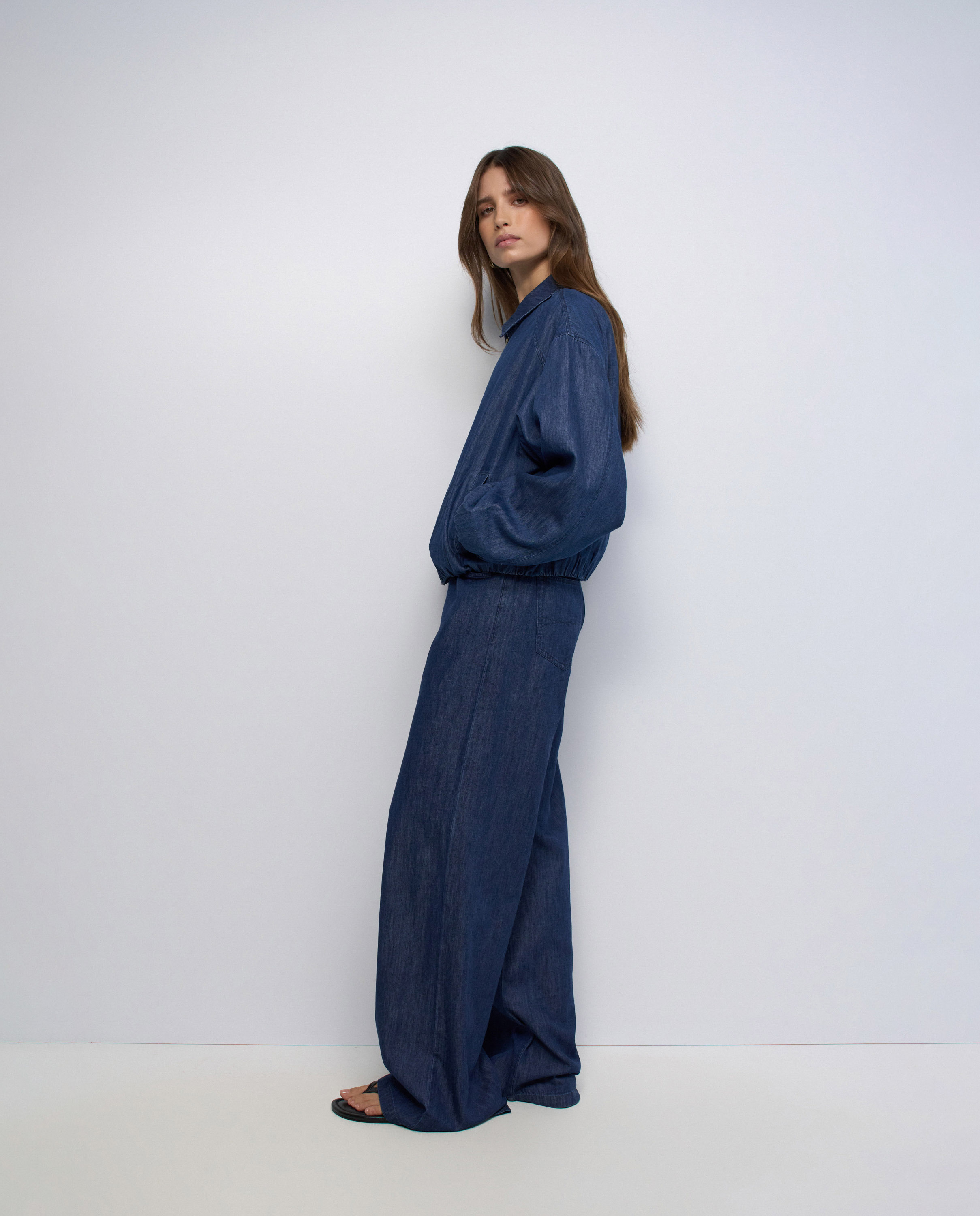Cazadora bomber de denim de mujer - Salsa Jeans - Azul Azul-2