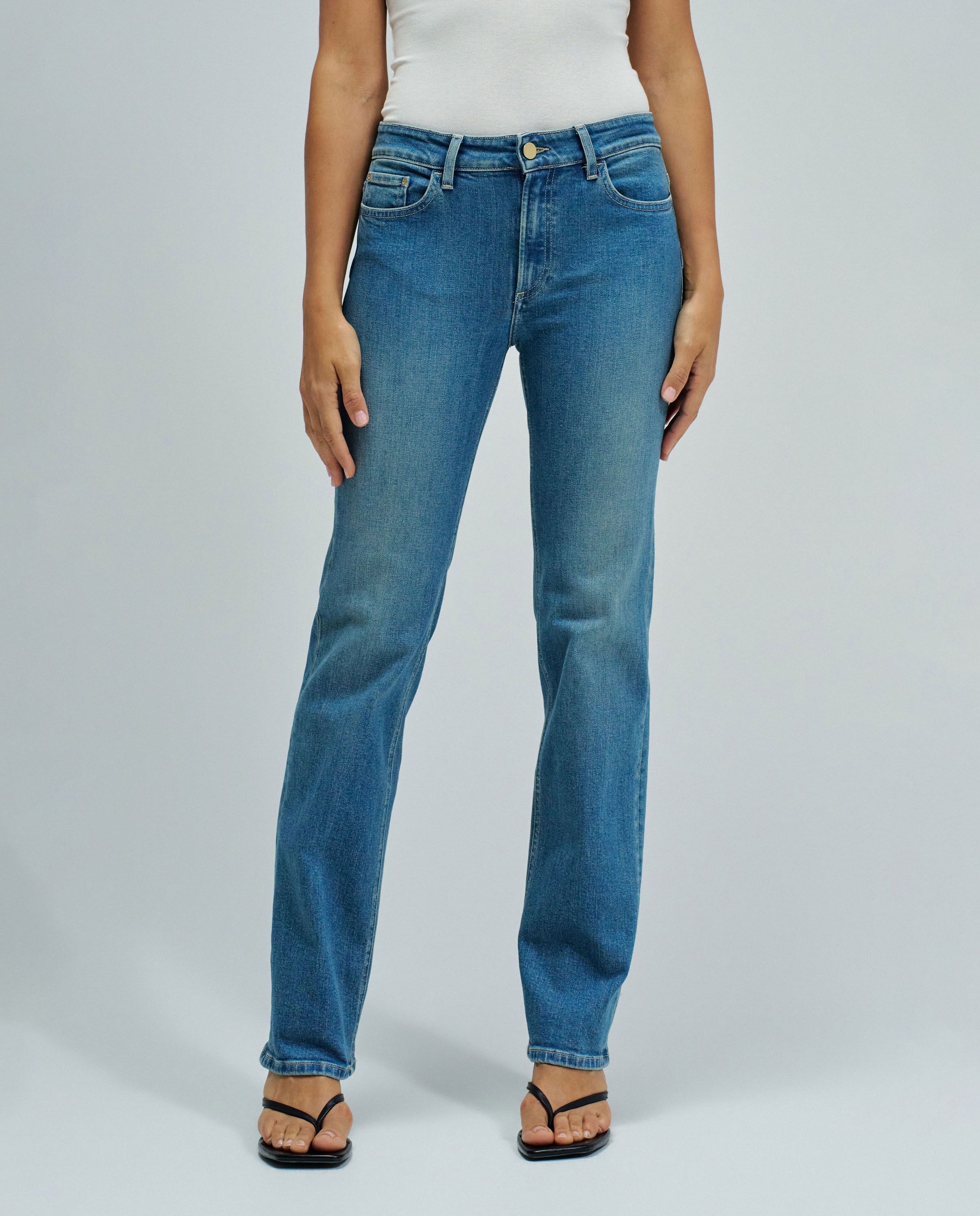 Vaqueros destiny push up straight de mujer - Salsa Jeans - Azul Azul-5