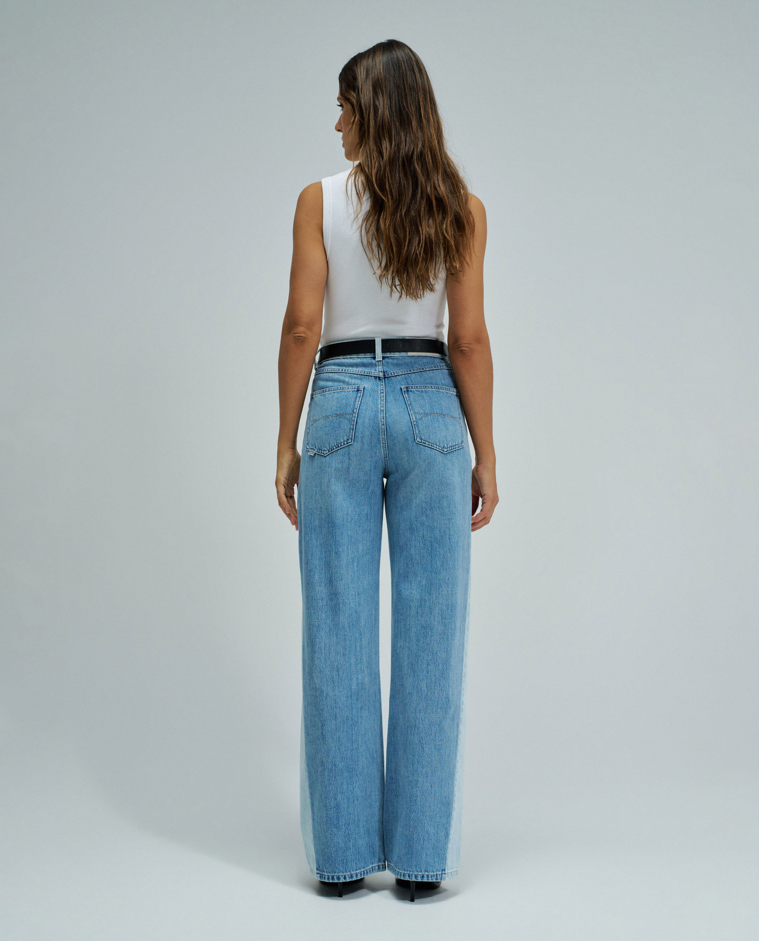Vaqueros wide leg de mujer - Salsa Jeans - Azul Azul-3
