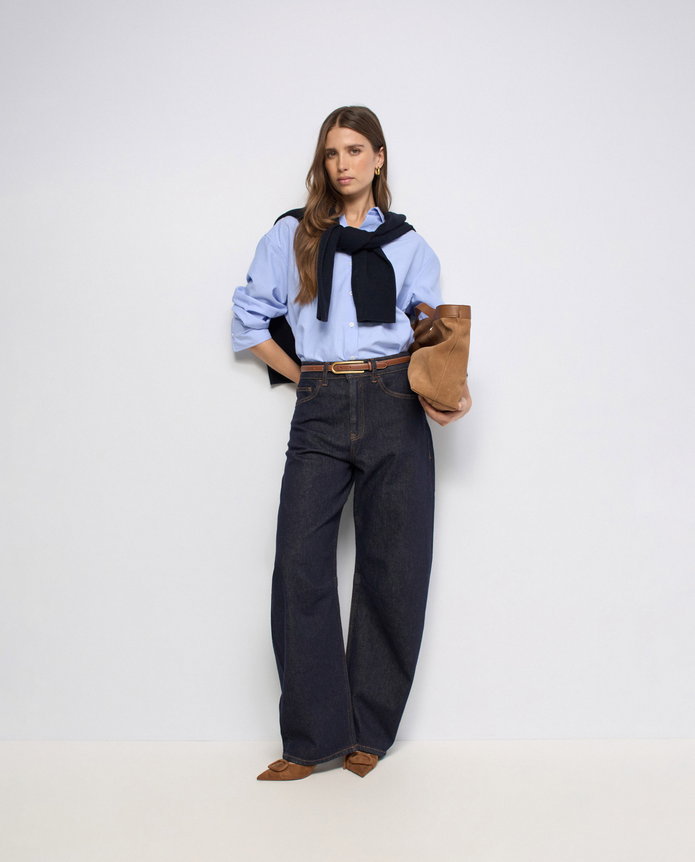 Vaqueros barrel de mujer - Salsa Jeans - Azul Azul-1