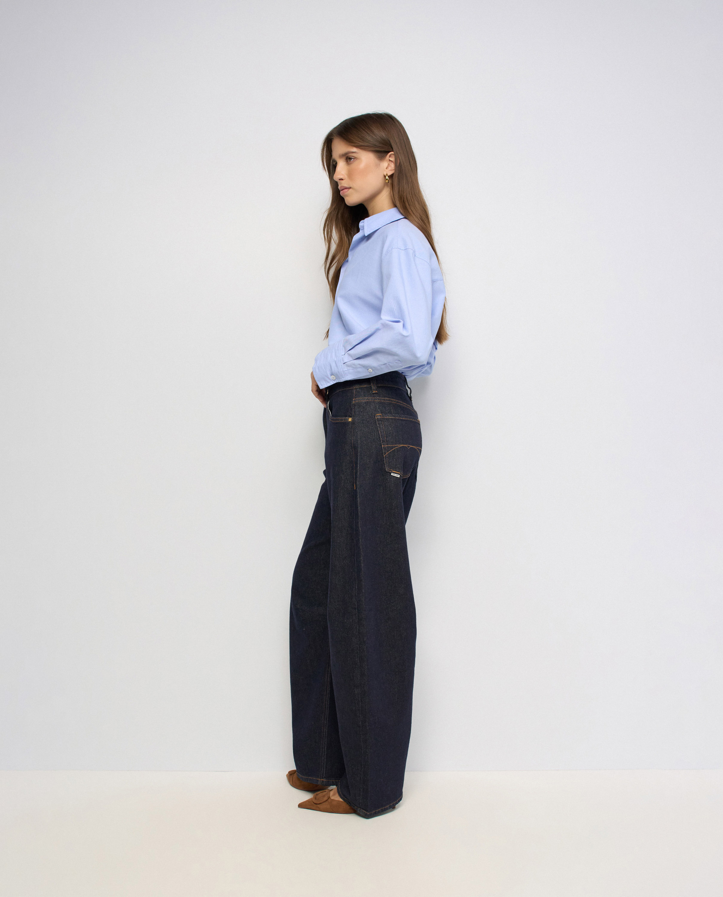 Vaqueros barrel de mujer - Salsa Jeans - Azul Azul-2